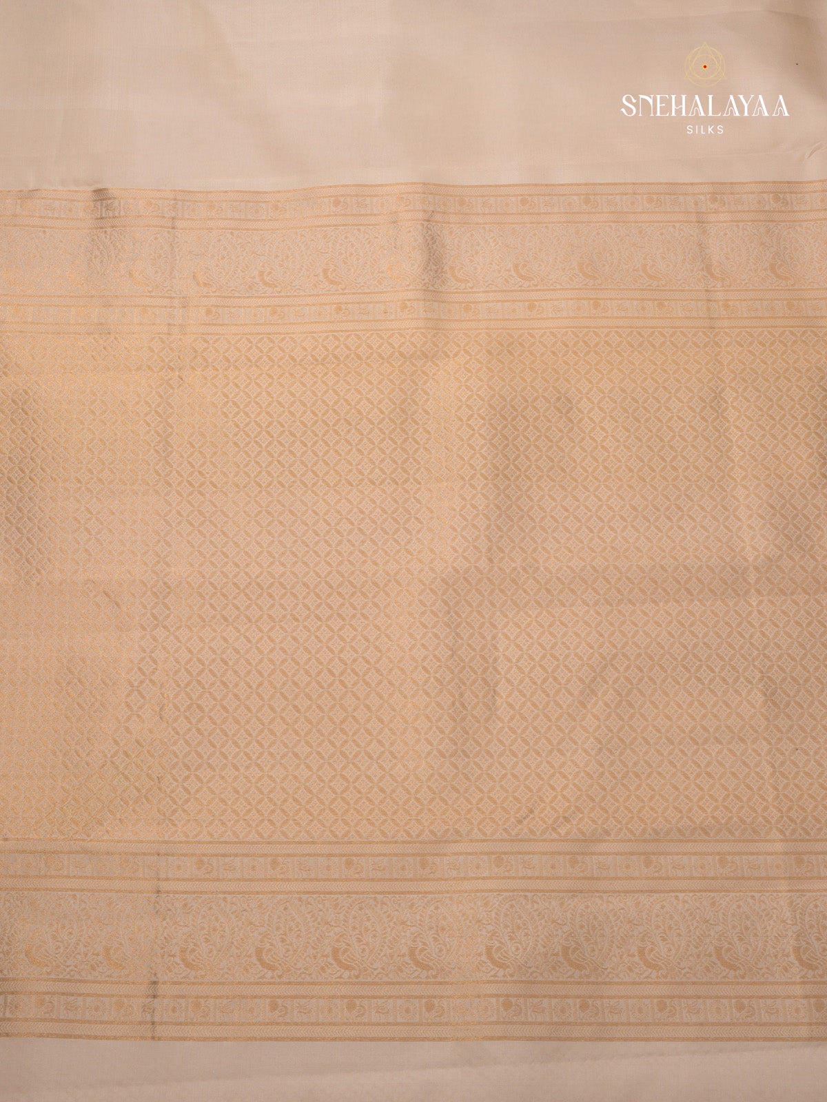 Off White Kanjivaram Silk Saree