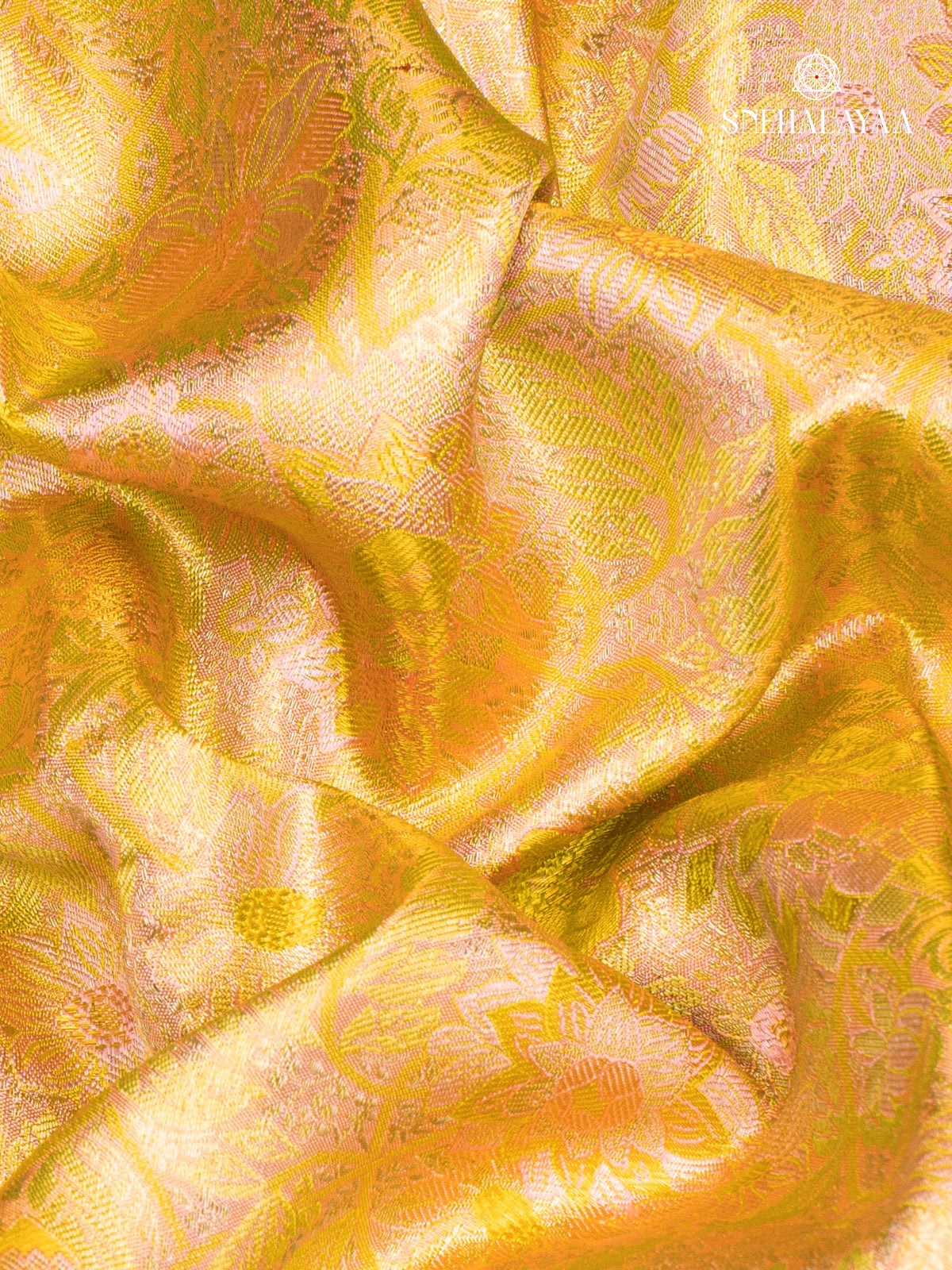 Yellow Kanjivaram Silk Saree
