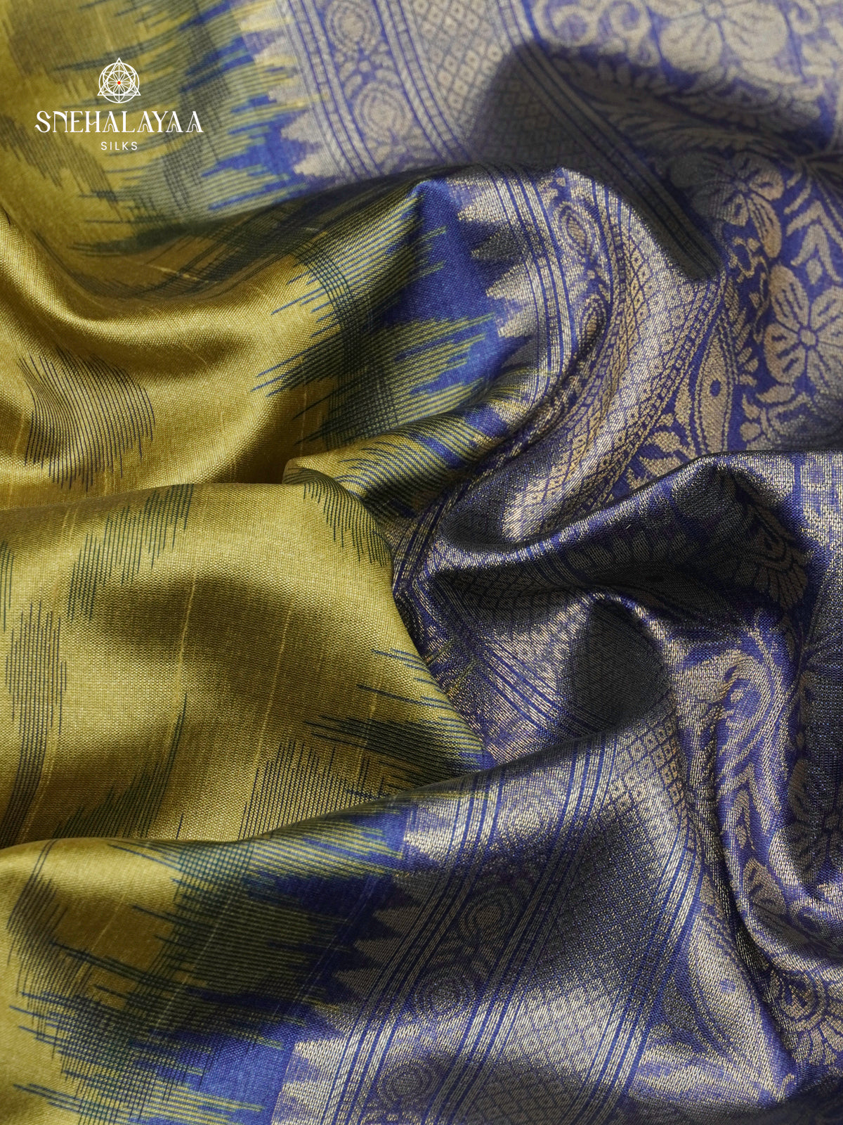 Olive Green Jute Saree