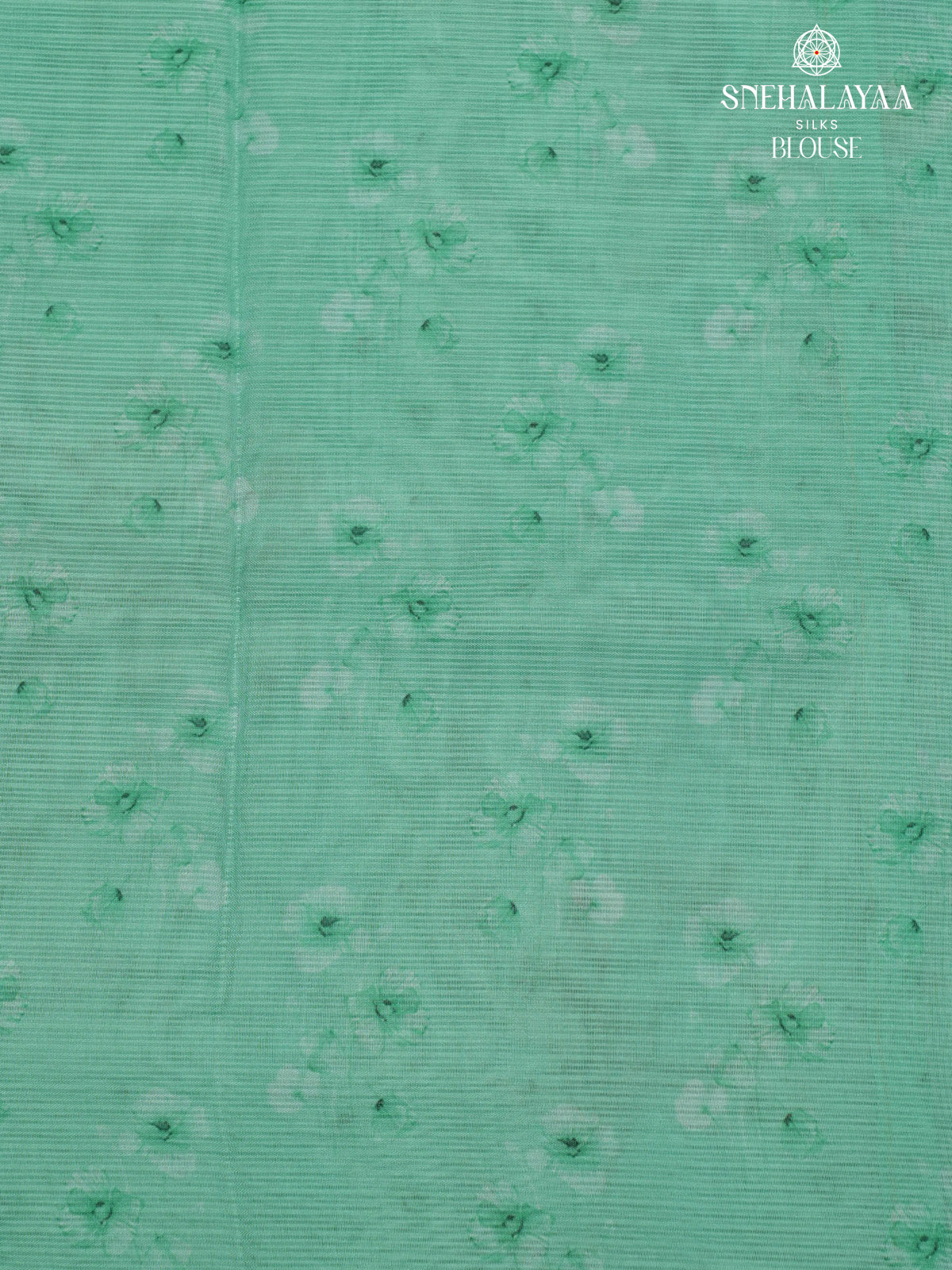 Seafoam Green Kota Embroidery Saree