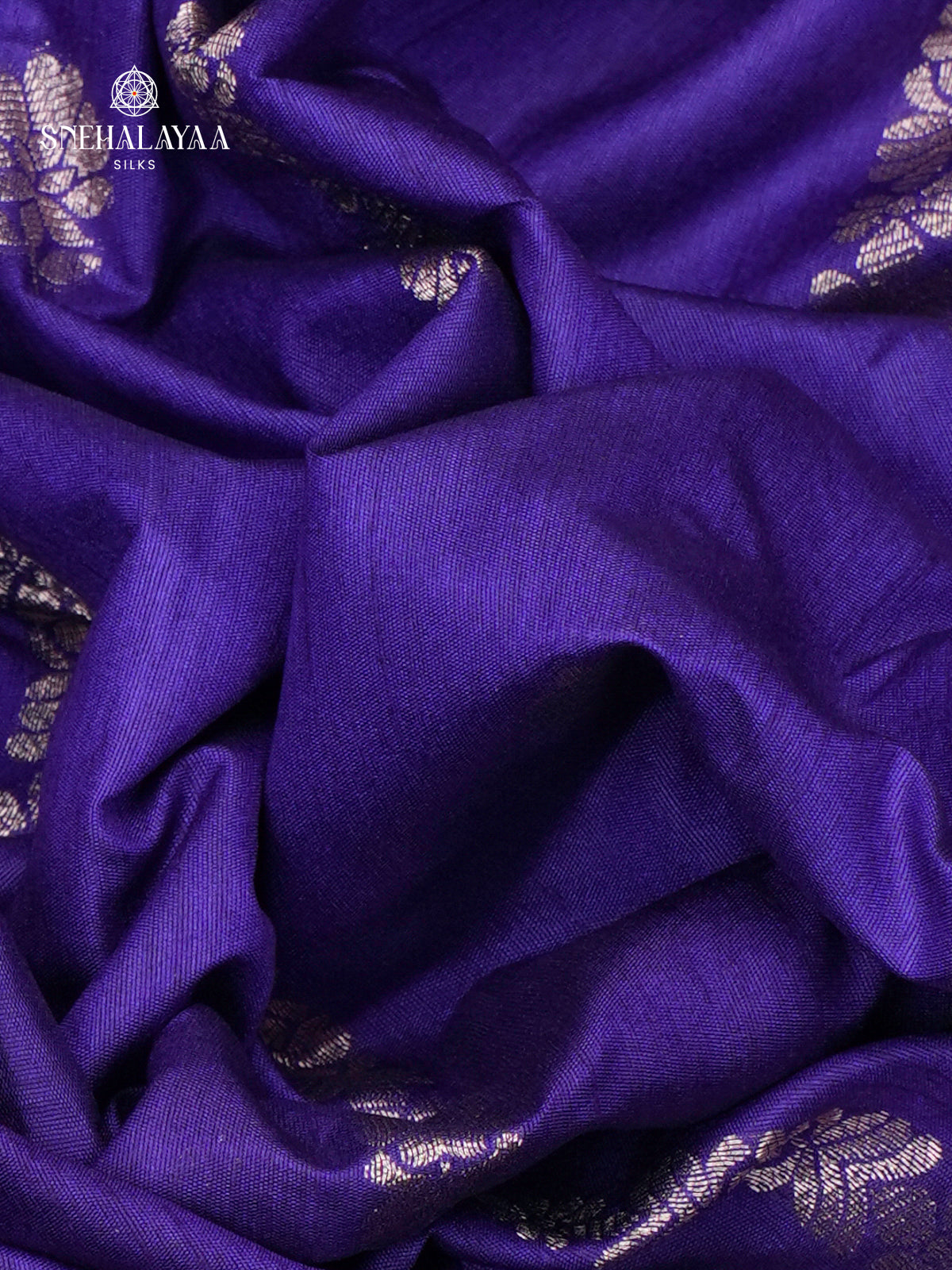 Royal Blue Banaras Dola Silk Saree