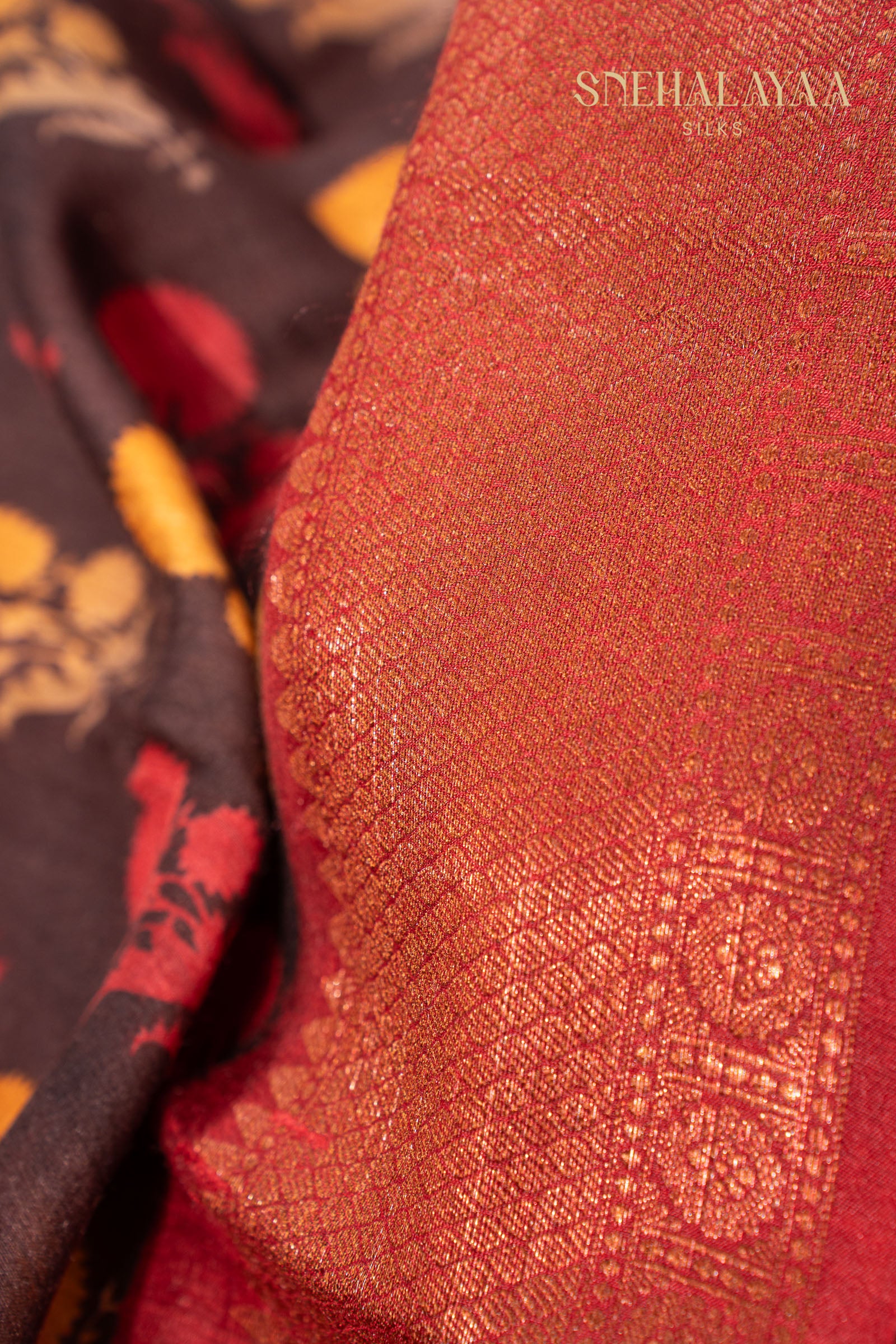 Plum Chanderi Saree