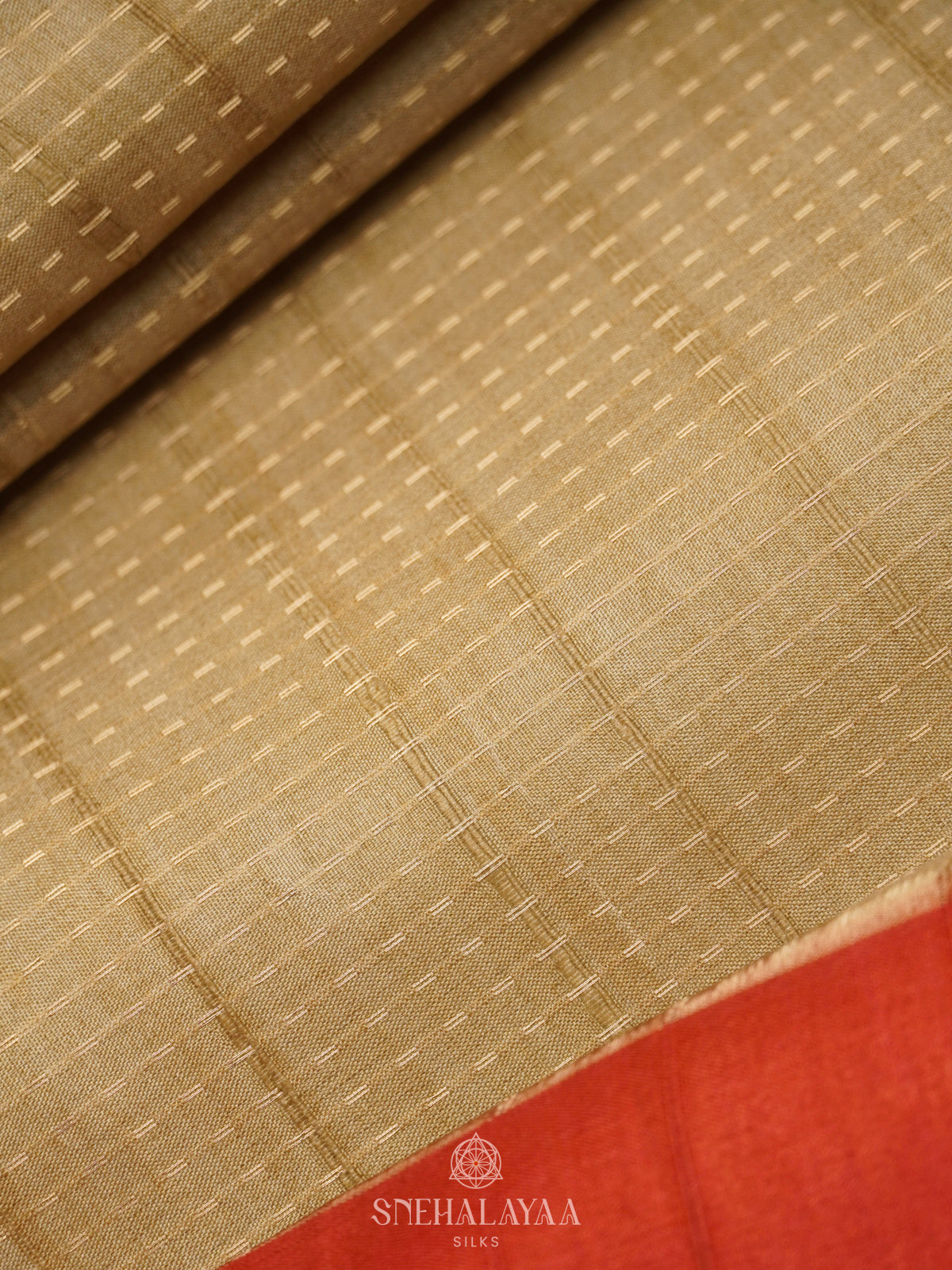 Cream Tussar Saree