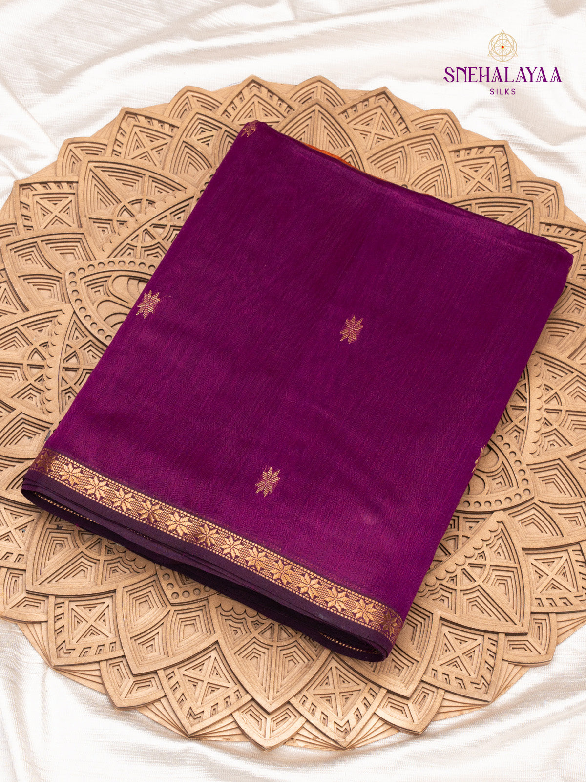 Violet Maheshwari Silk Cotton Saree