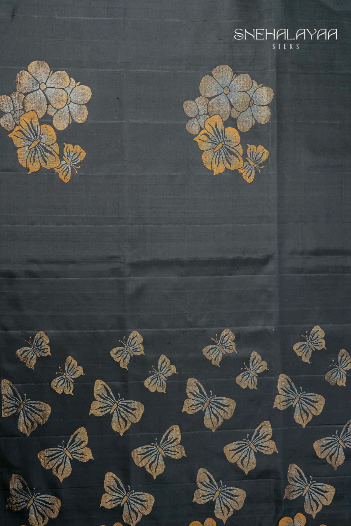 Grey Soft Silk Saree