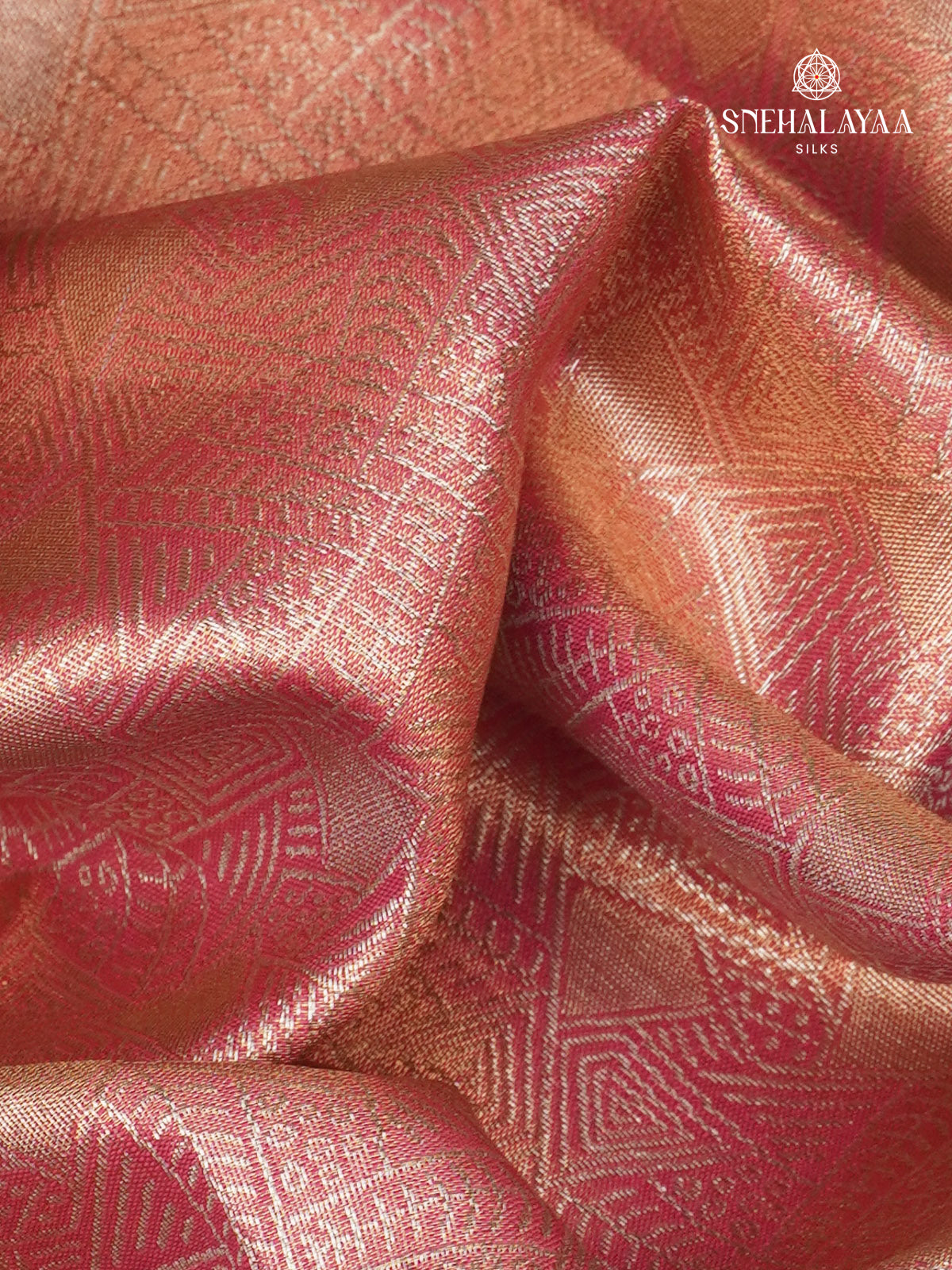 Pink Art Silk Saree