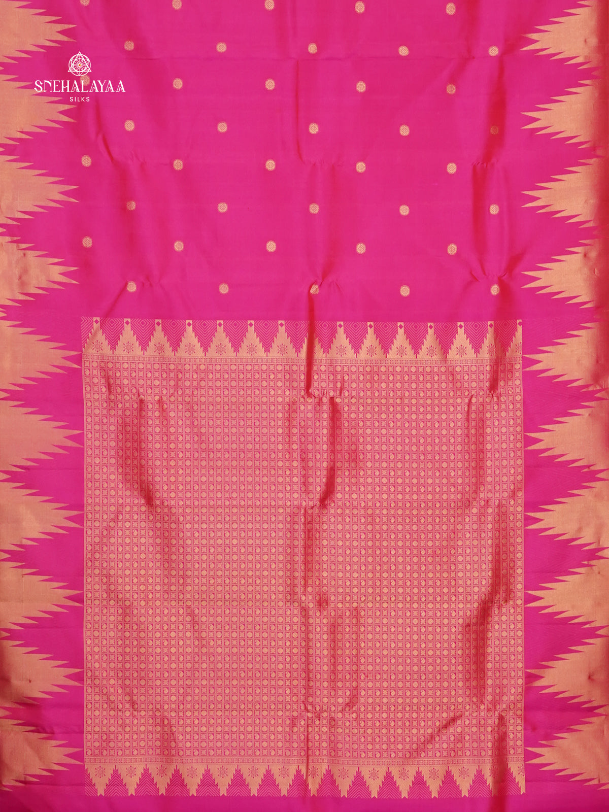 Rani Pink Kanjivaram Silk Saree