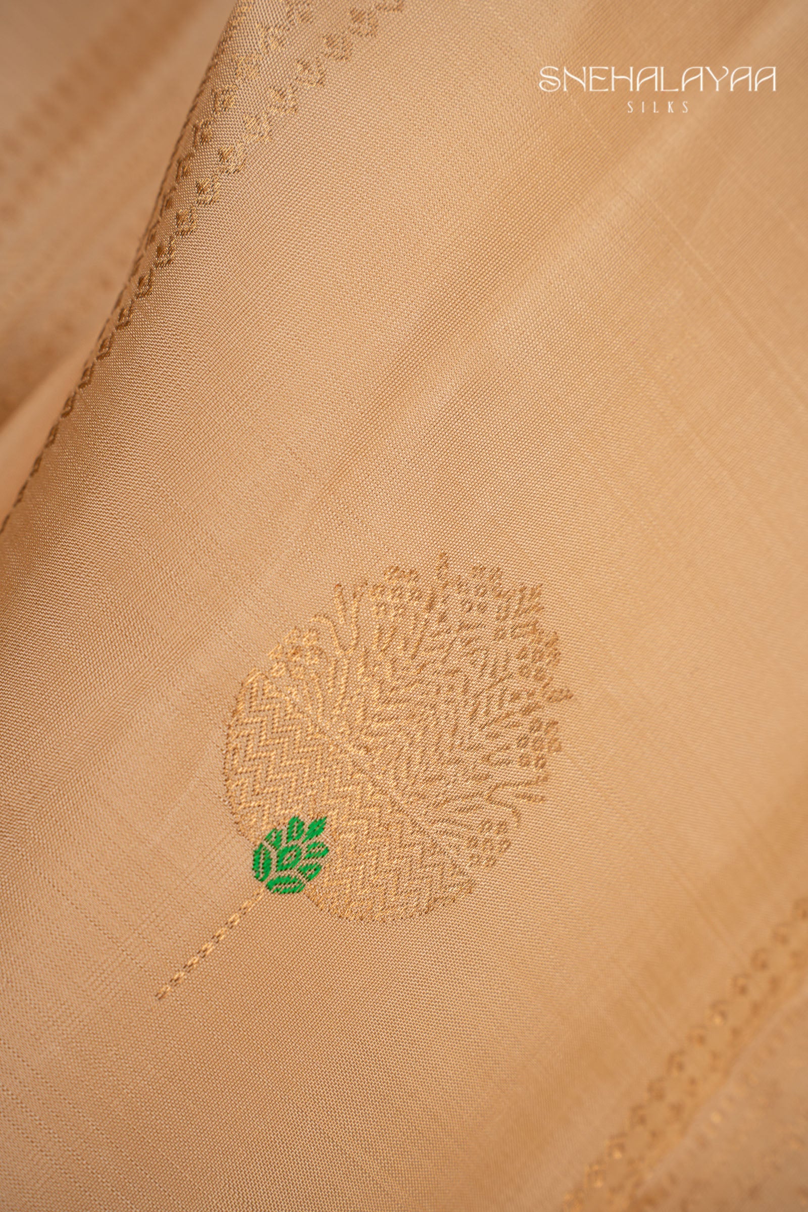 Cream Silk Saree
