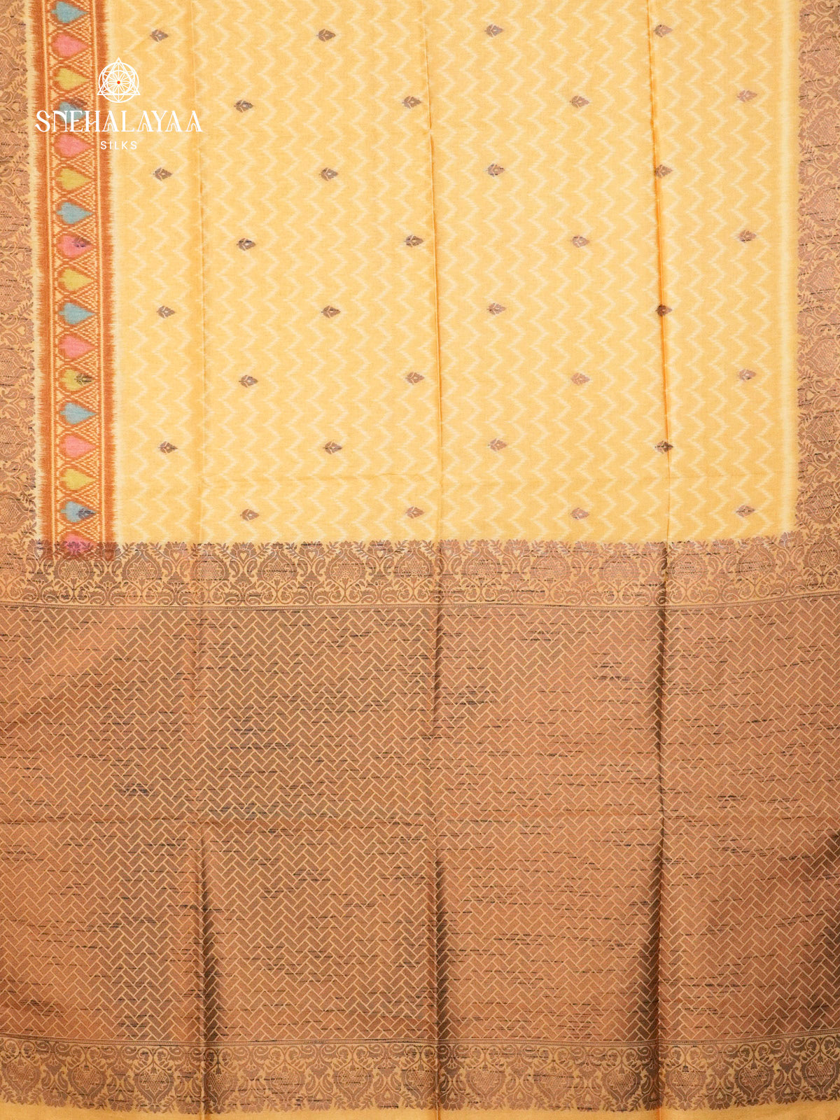 Mustard Yellow Jute Saree