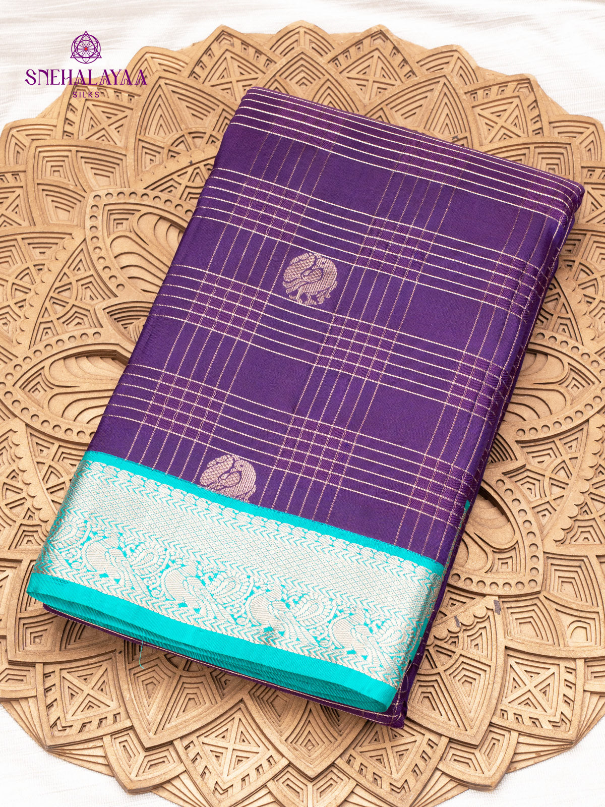 Purple Kanjivaram Silk Saree