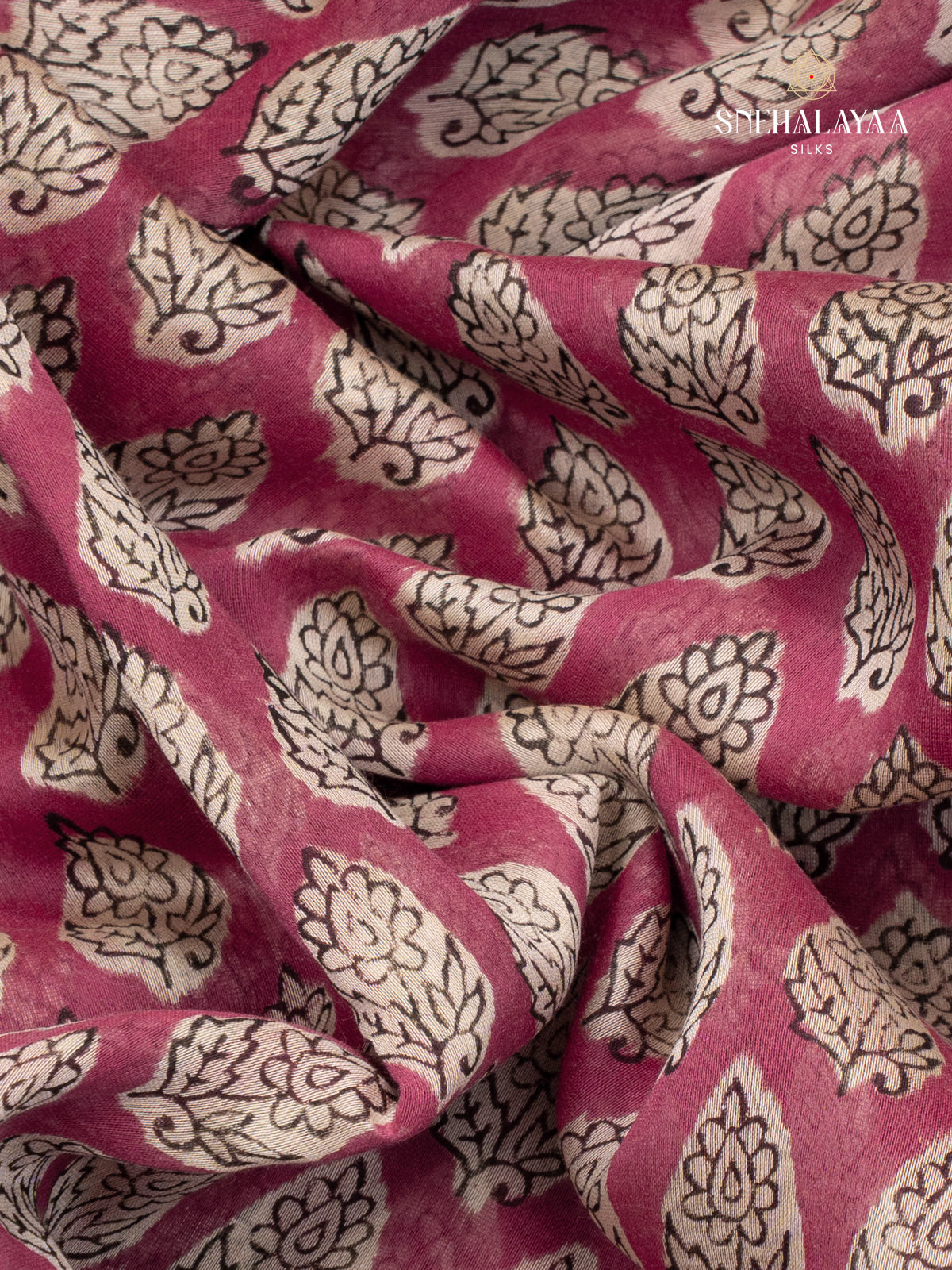 Plum Chanderi Saree