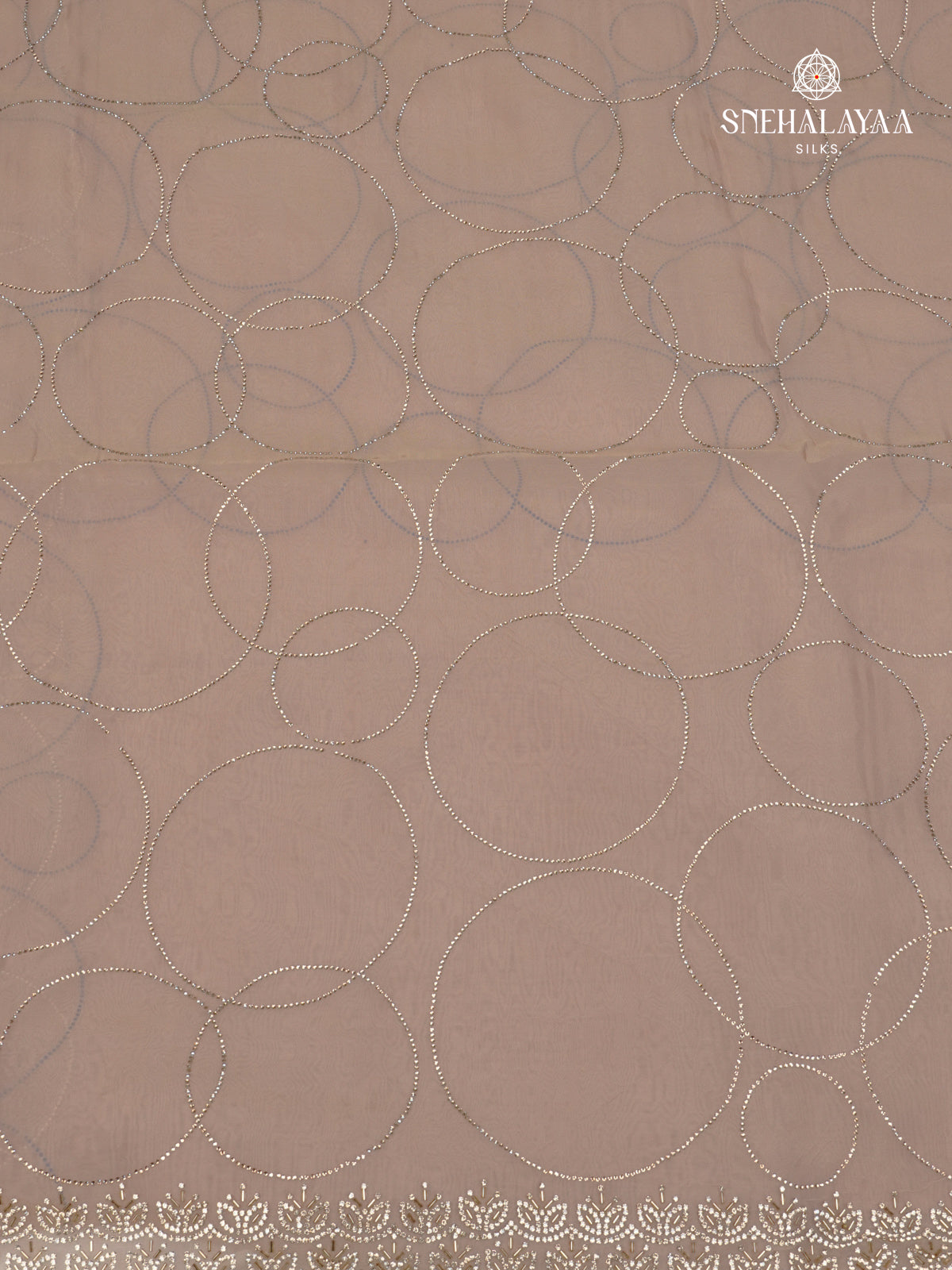 Beige Designer Saree