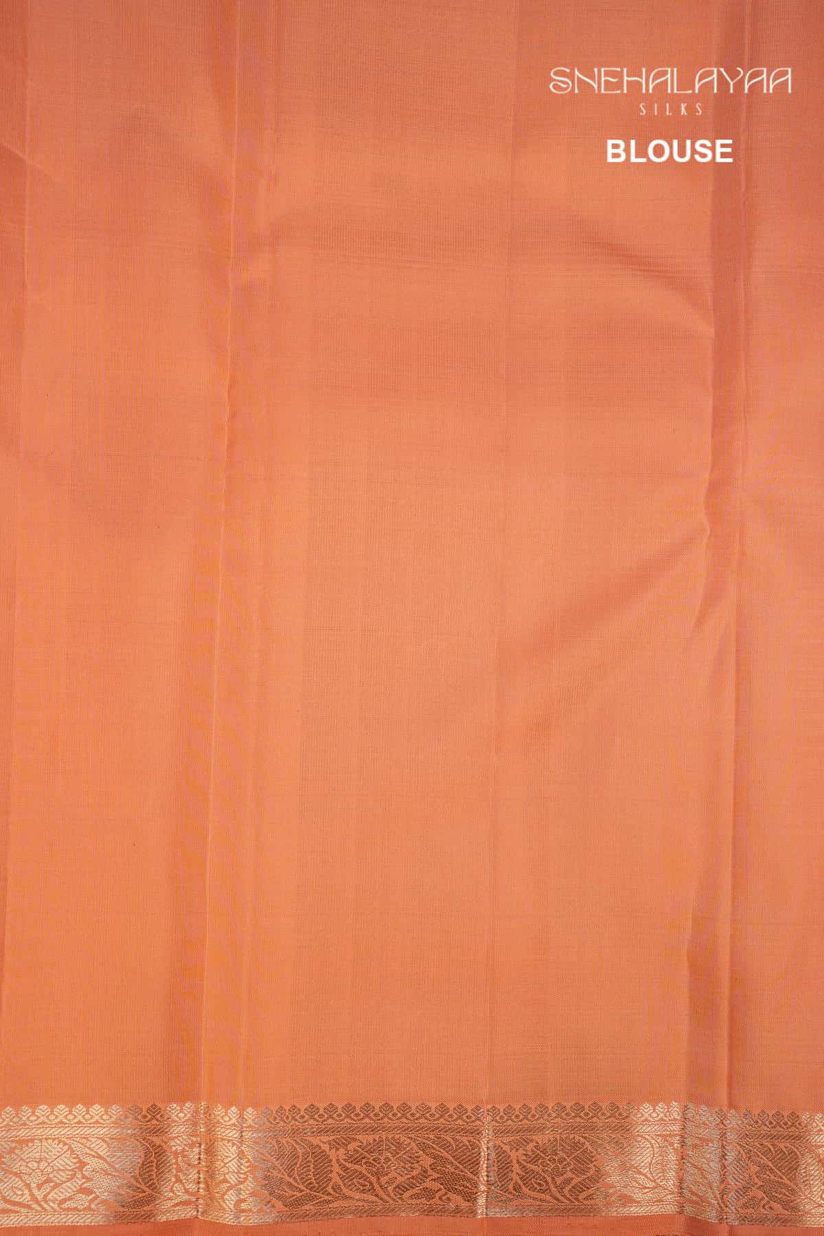 Peach Kancheevaram Designer Silk Saree