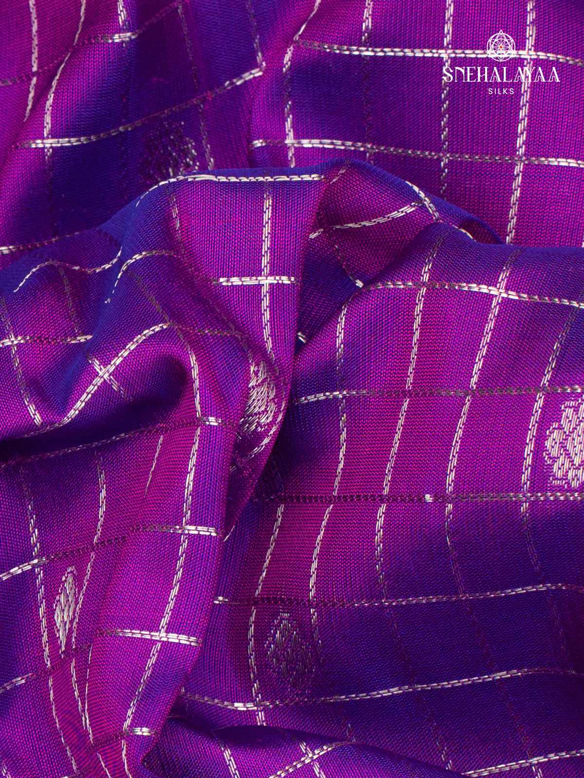 Purple Venkatagiri Silk Saree
