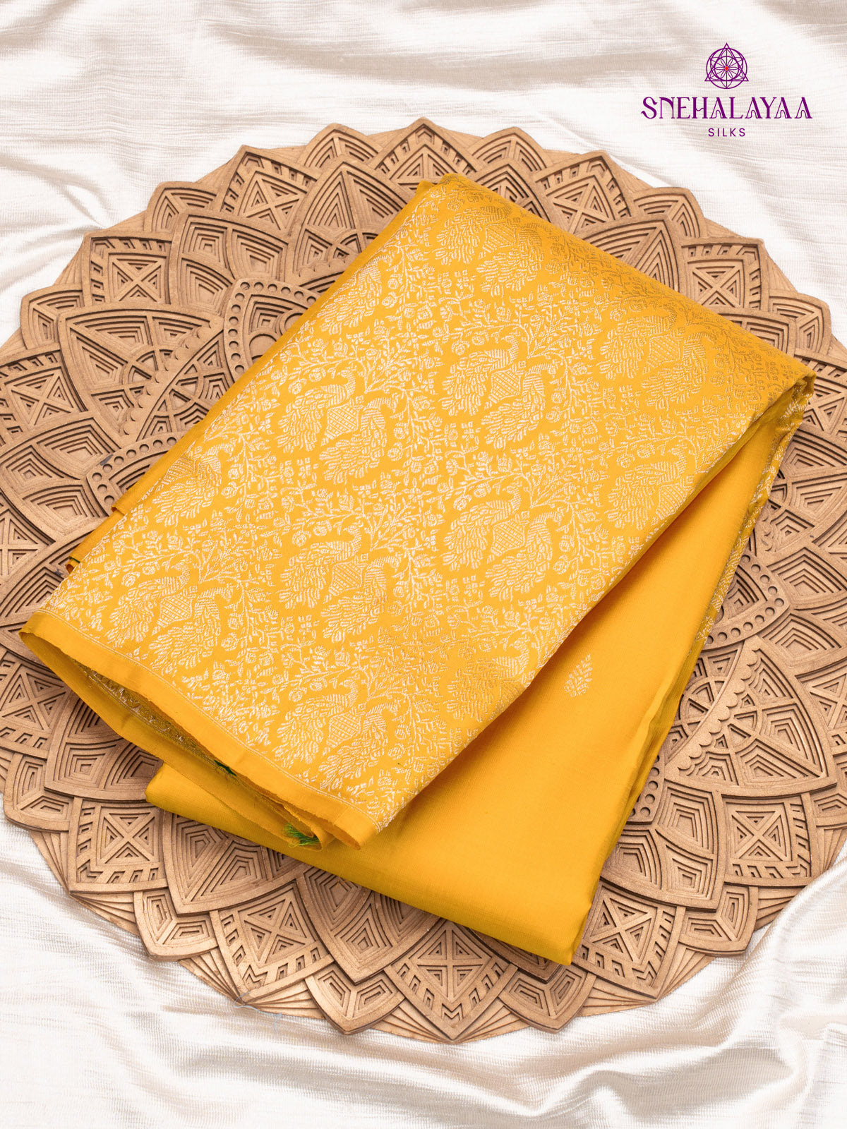 Yellow Kanjivaram Silk Saree