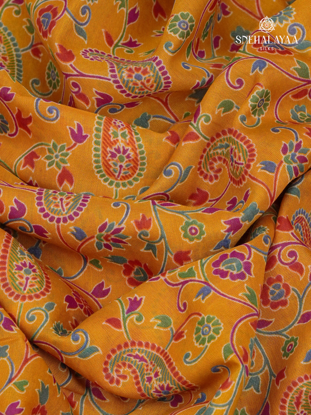 Yellow Dola Silk Saree
