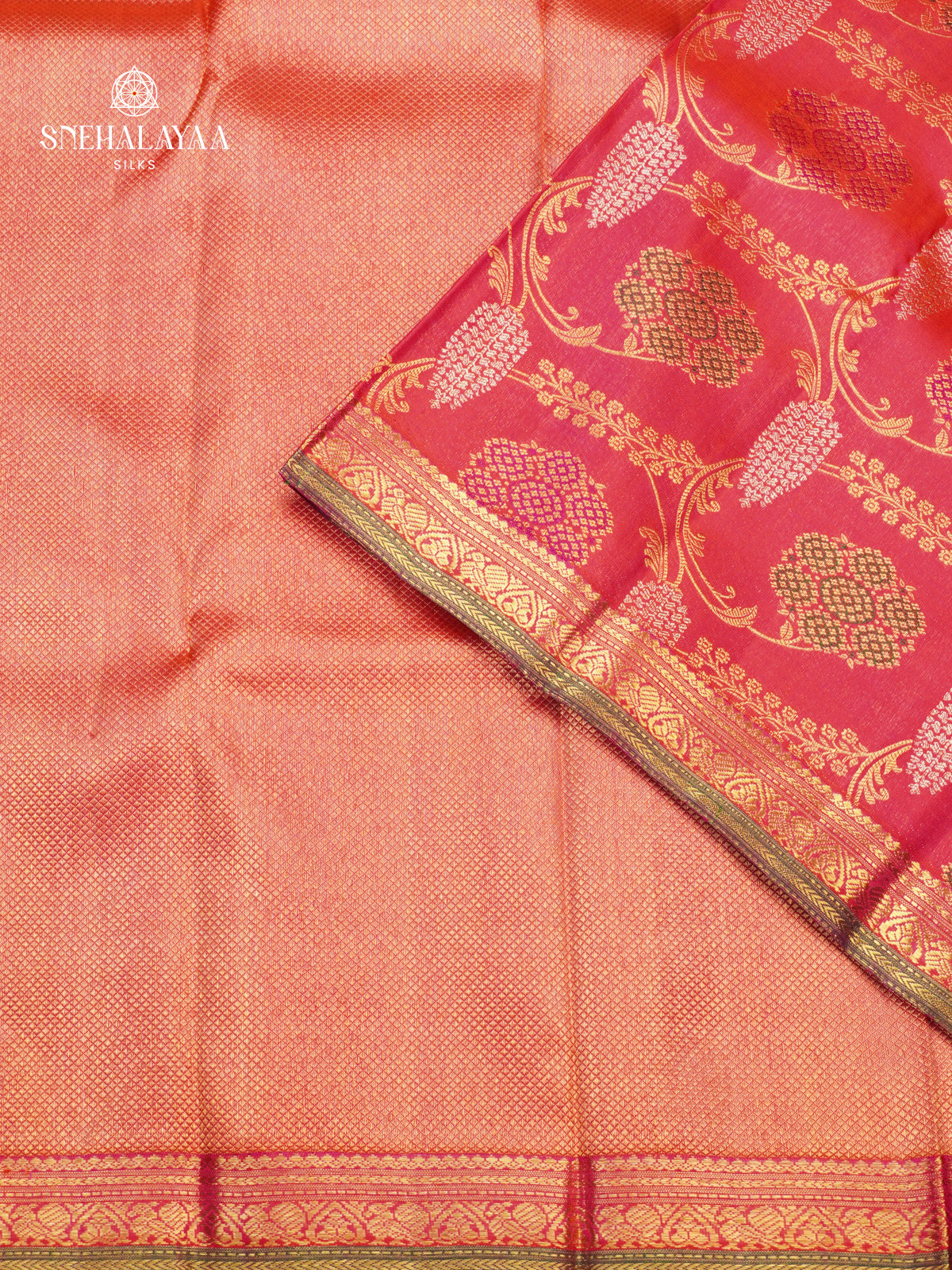 Rani Pink Kanjivaram Silk Saree