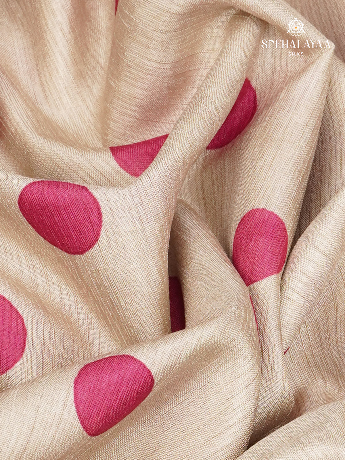 Off White Tussar Saree