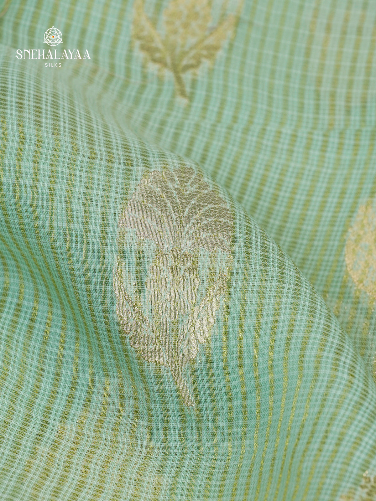 Pastel Green Banaras Kota Saree