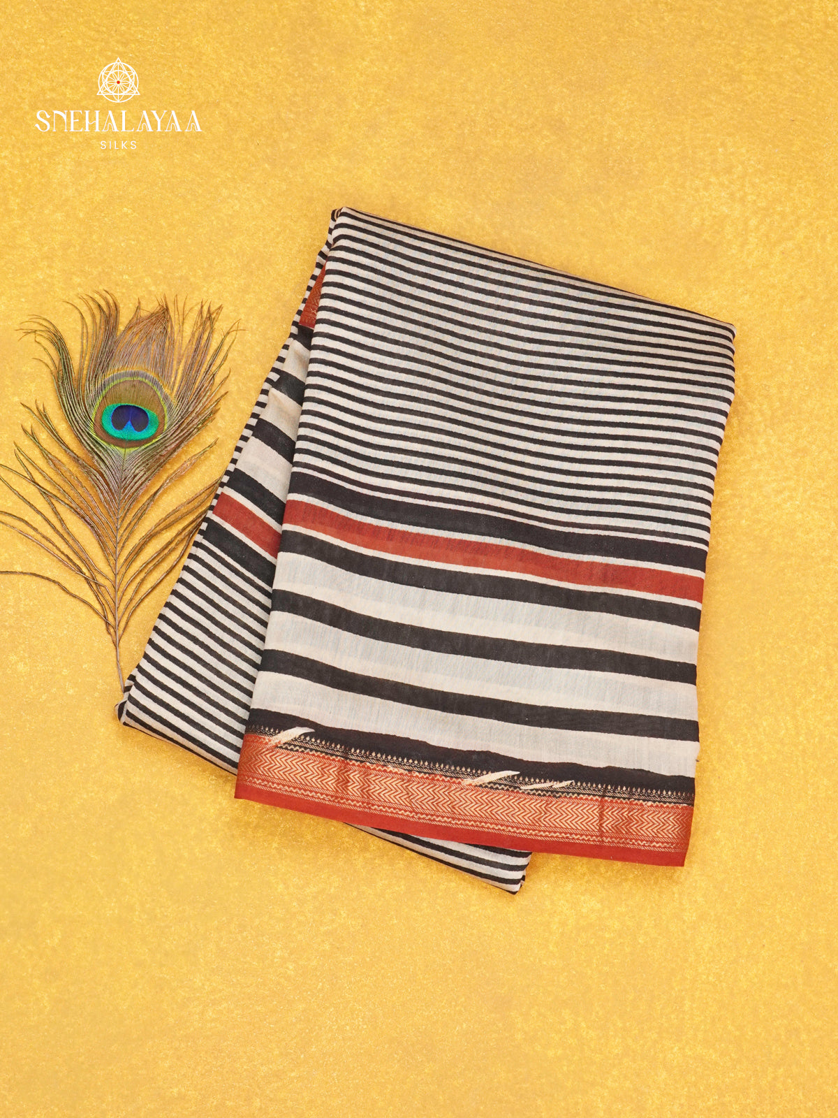 Off White Chanderi Saree