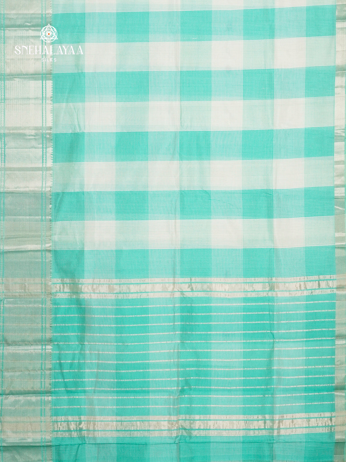 Sky Blue Mangalagiri Silk Cotton Saree