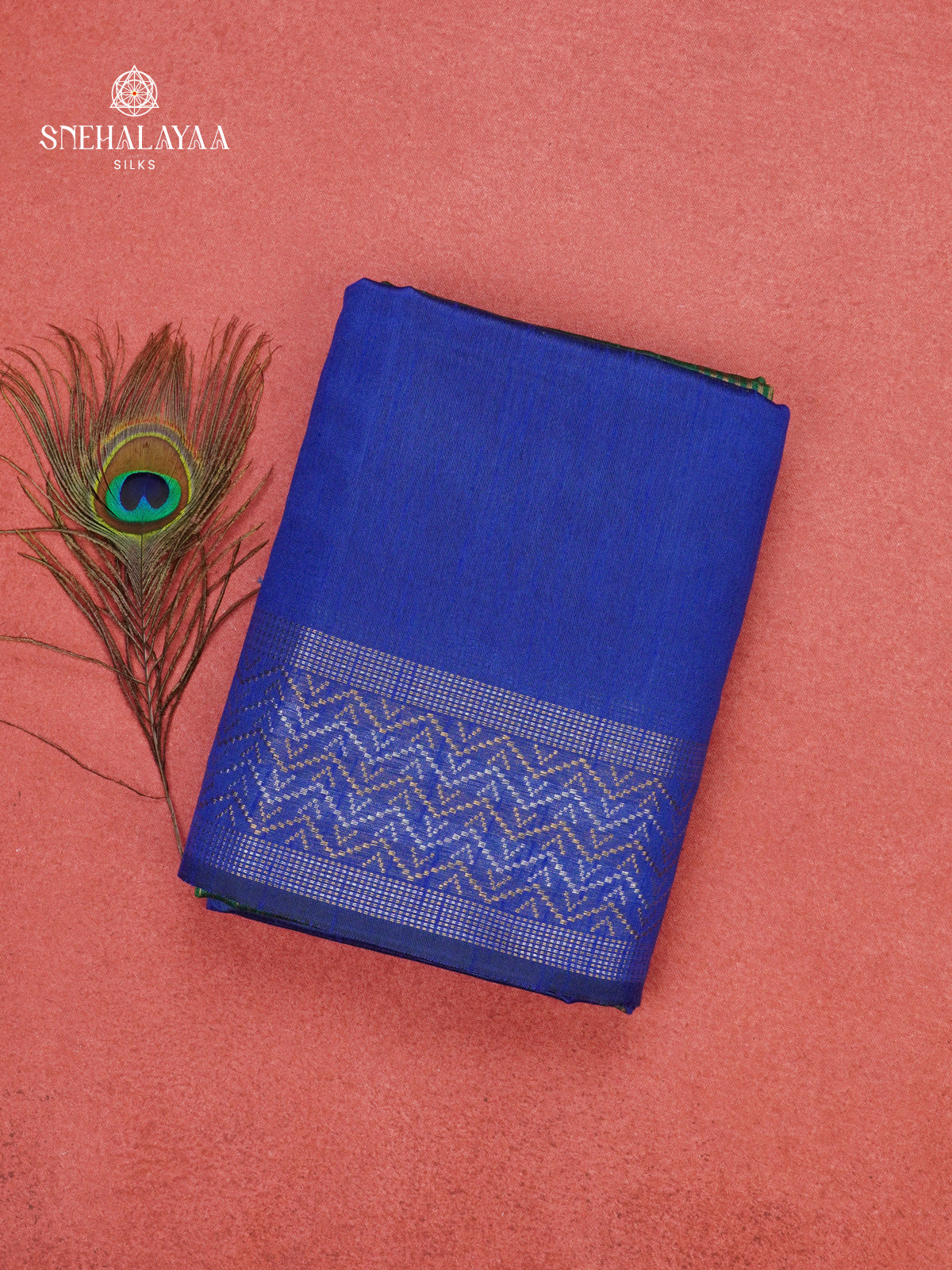 Royal Blue Dupion Silk Saree