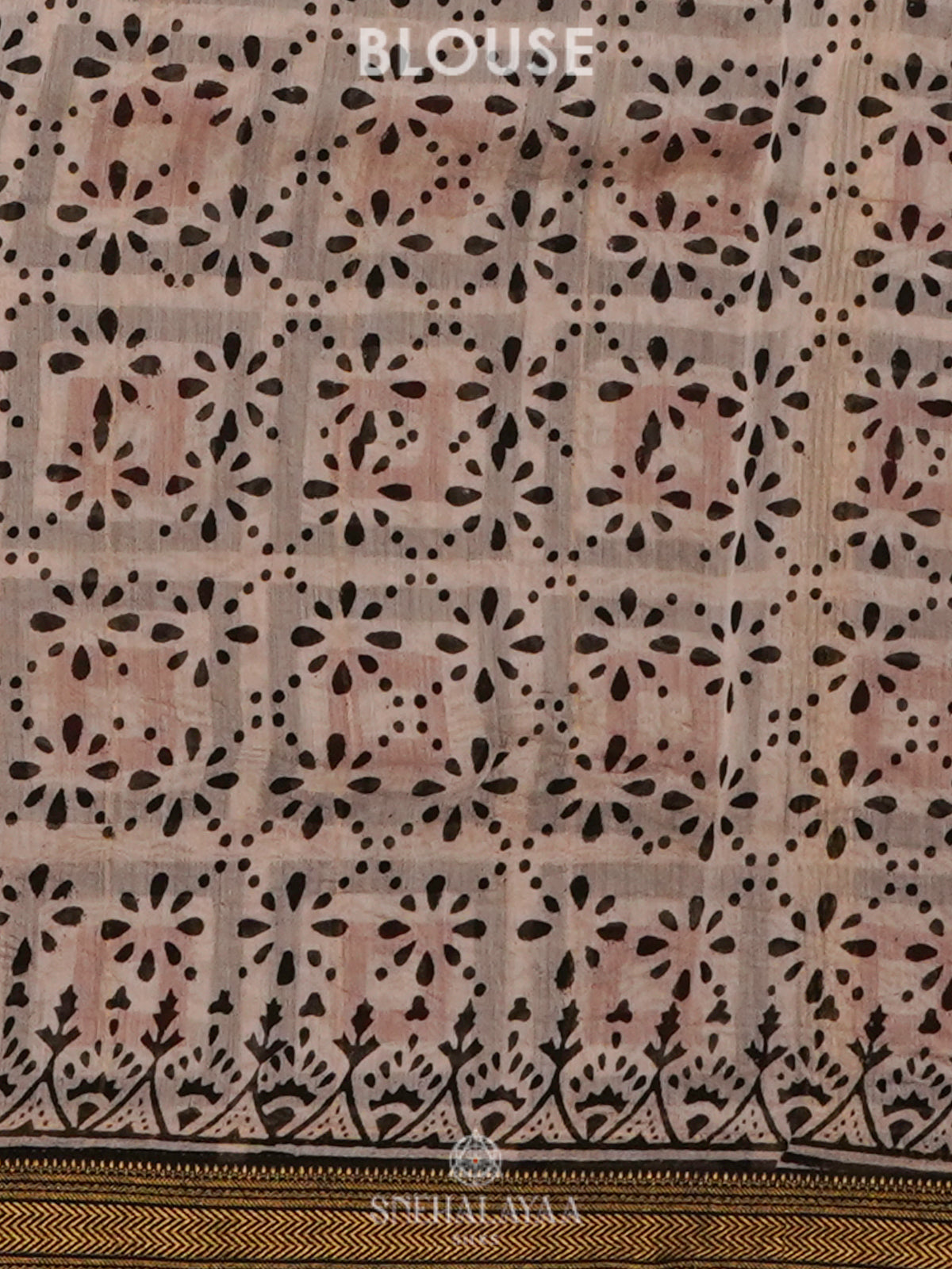 Cream Chanderi Saree