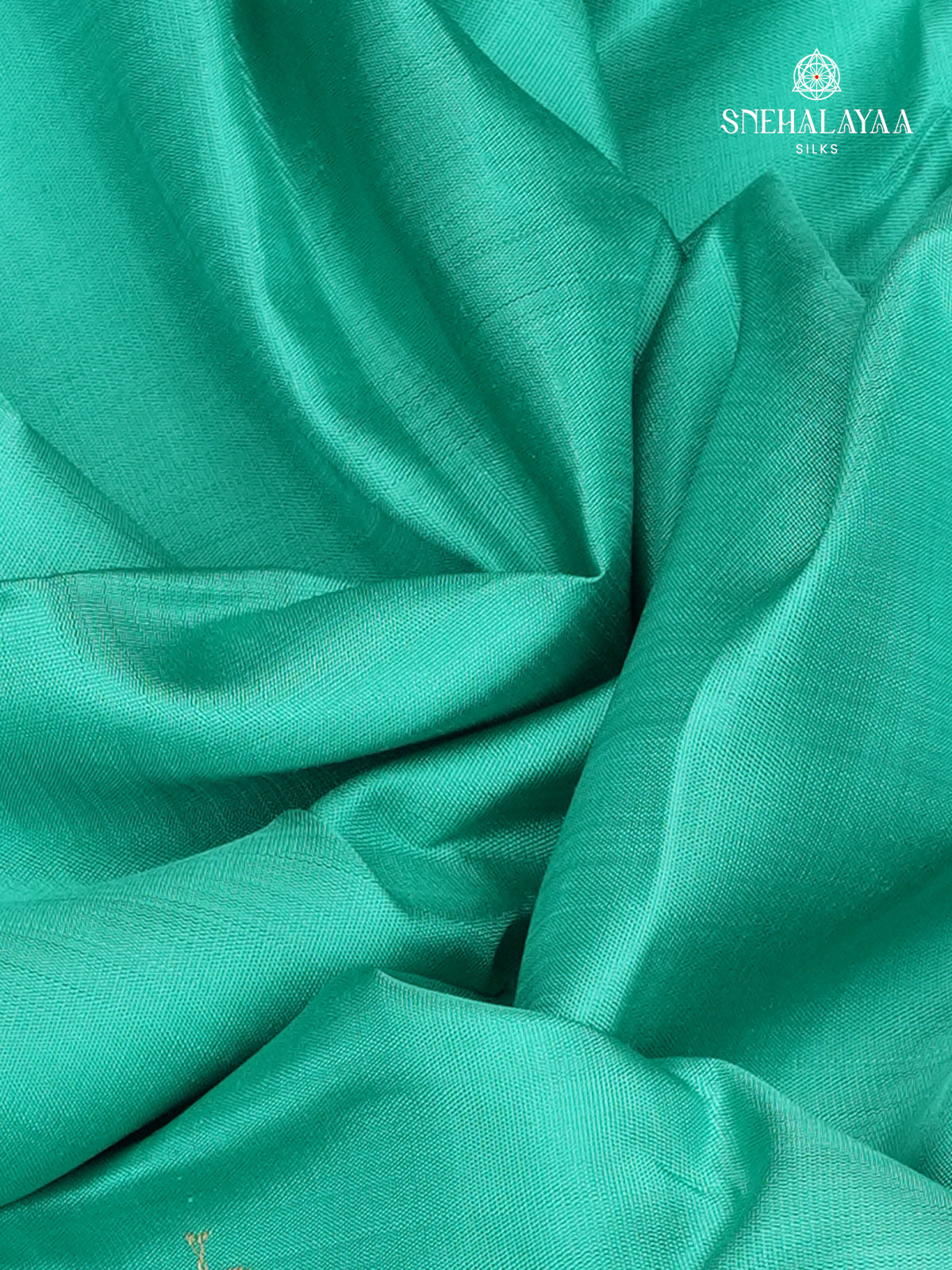 Teal Green Kanjivaram Silk Saree