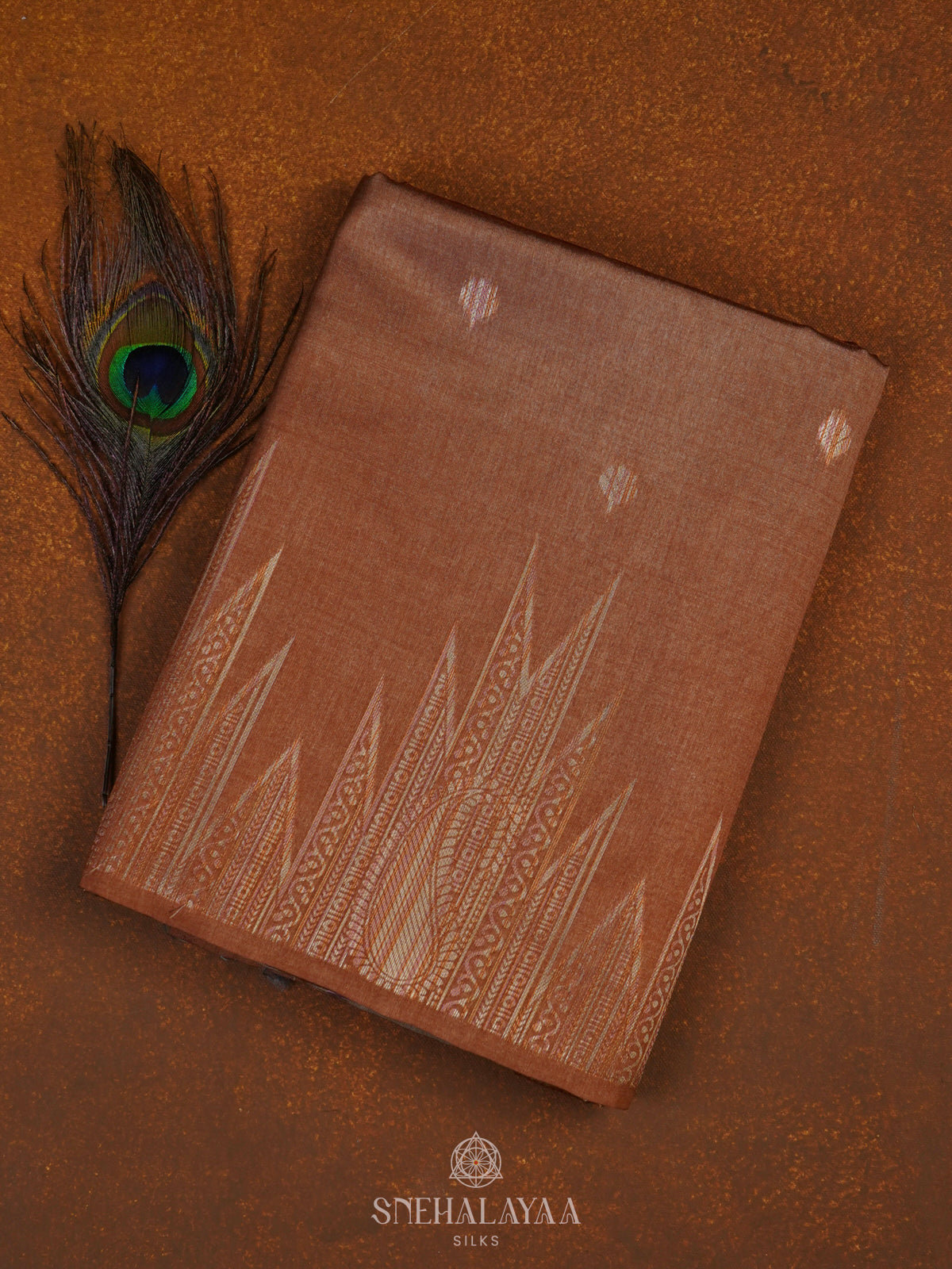 Terracotta Jute Saree