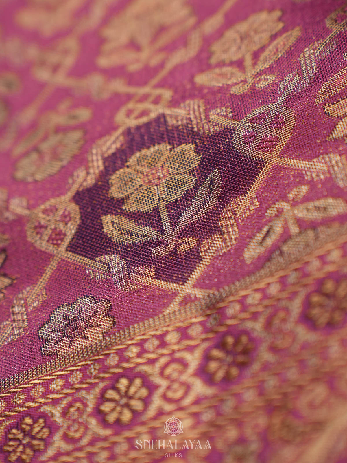Pink Kanjivaram Silk Saree