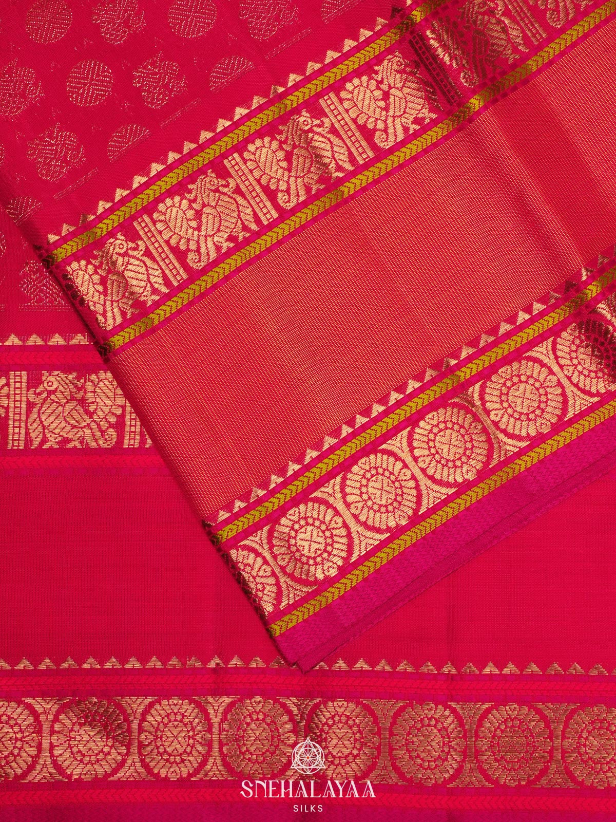Rani Pink Kanjivaram Silk Saree