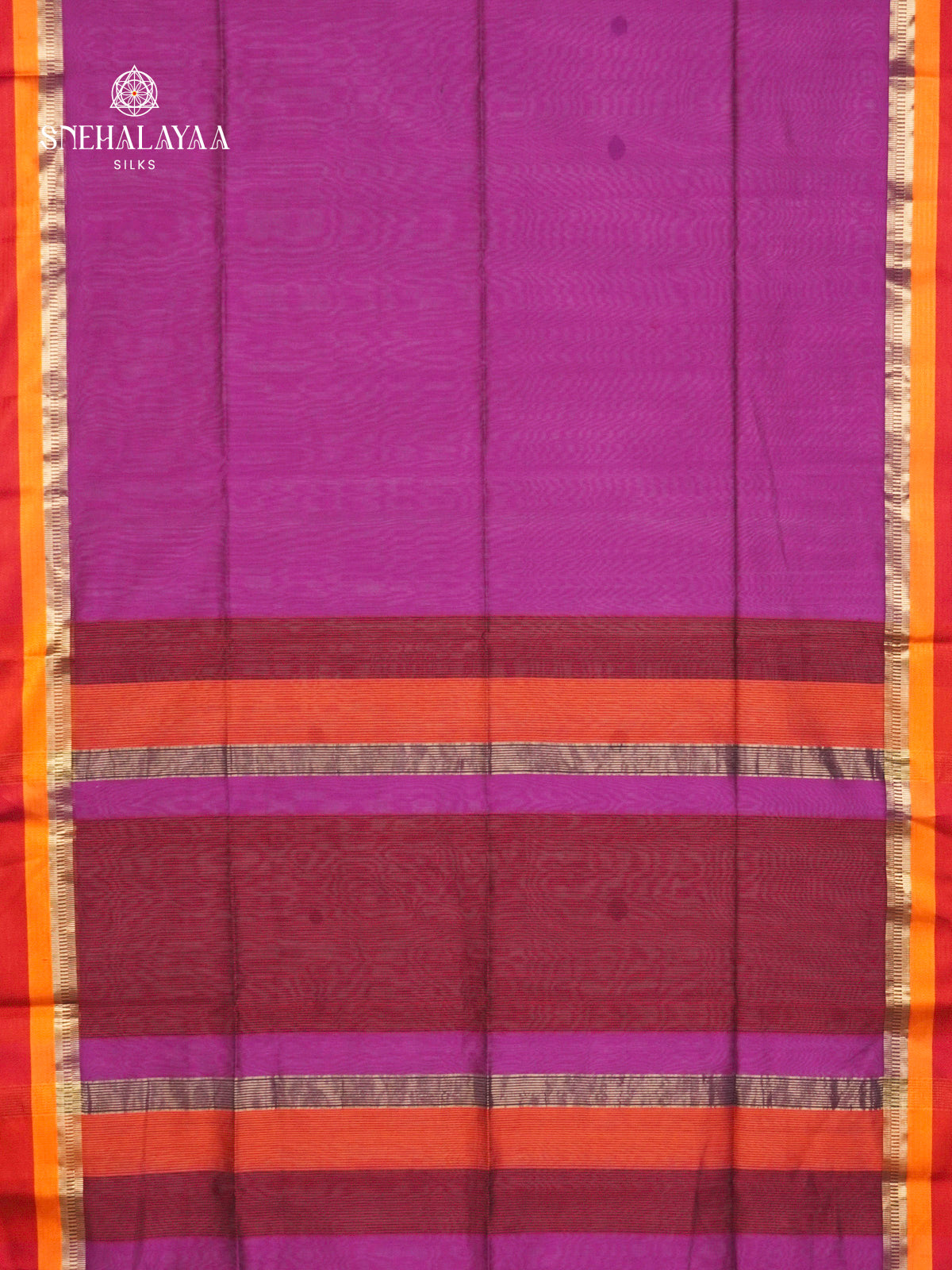 Magenta Maheshwari Silk Cotton Saree