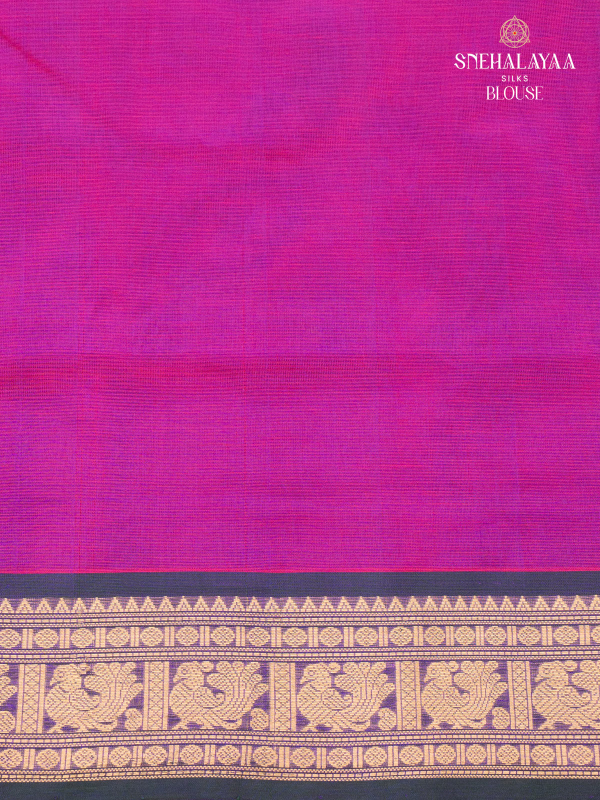 Violet Kanchi Silk Cotton Saree