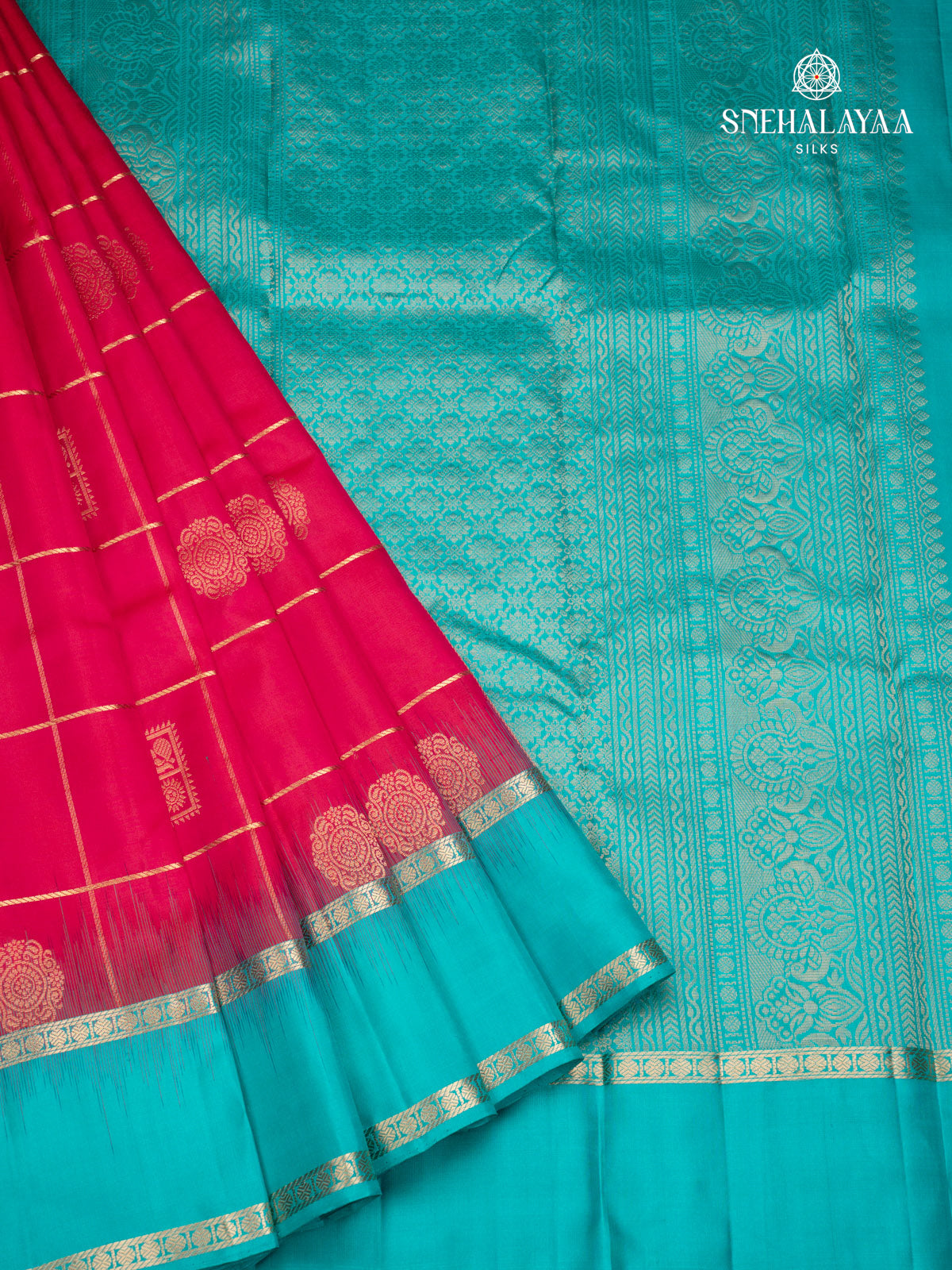 Magenta Pink Kanjivaram Silk Saree