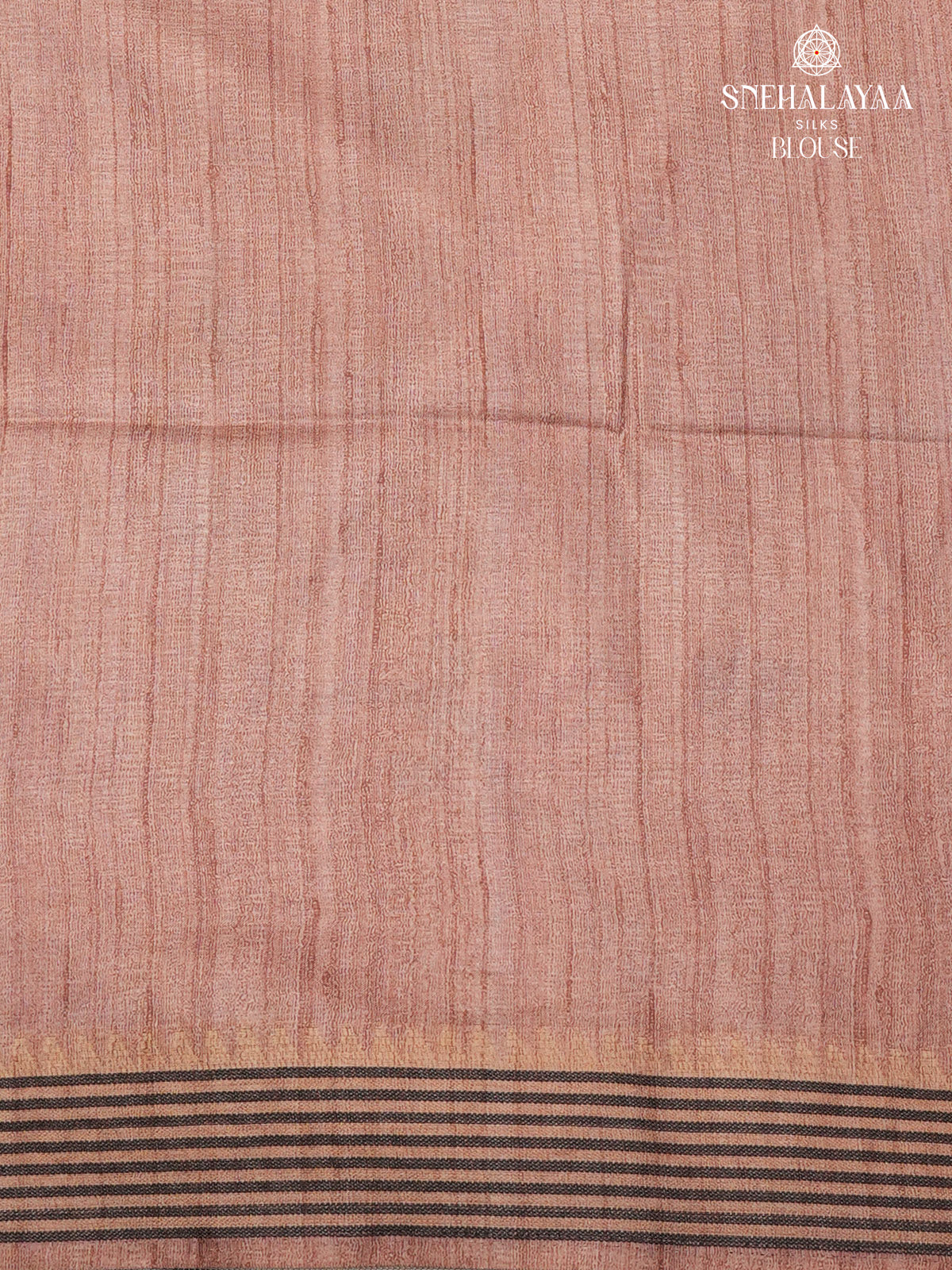 Beige With Pink Border Kalamkari Tussar Saree
