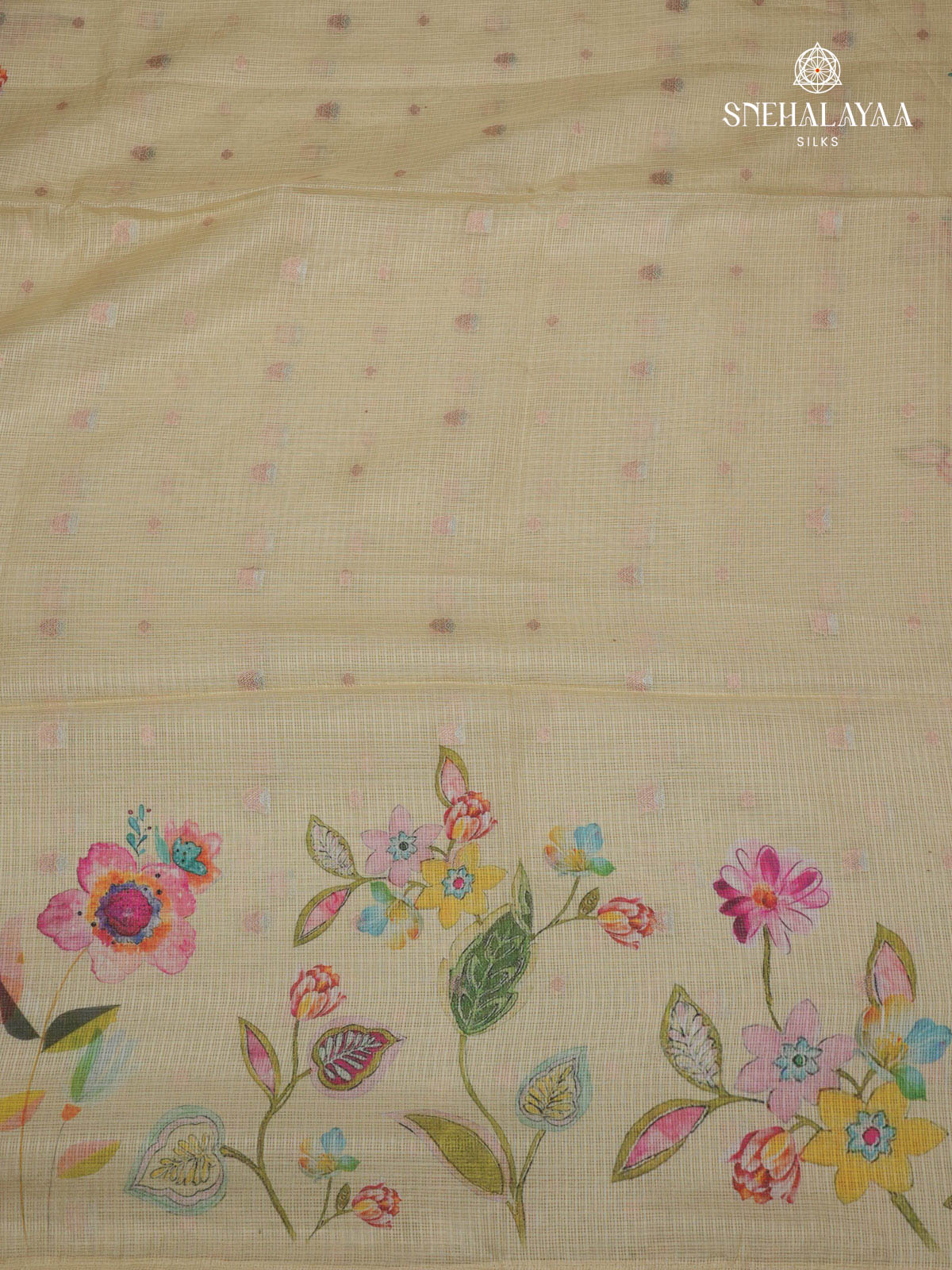 Beige Kota Saree