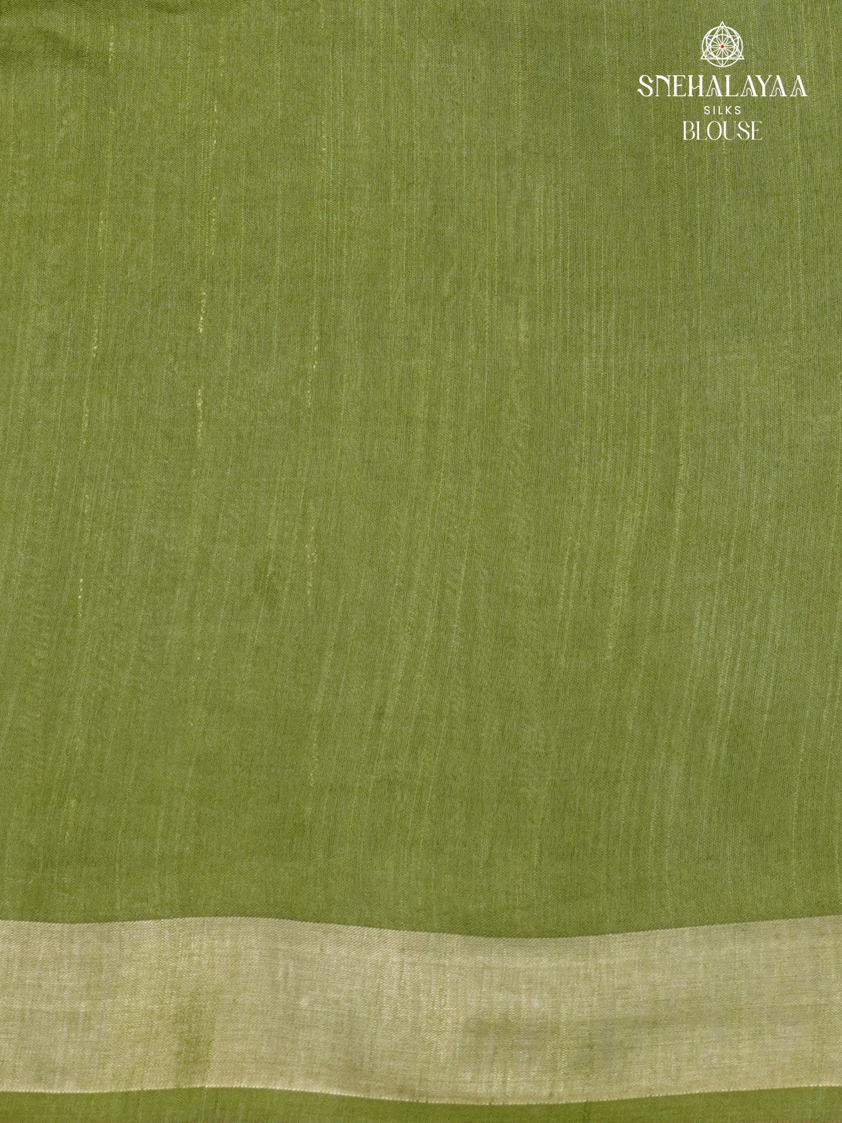 Olive Green Bamboo Silk Saree
