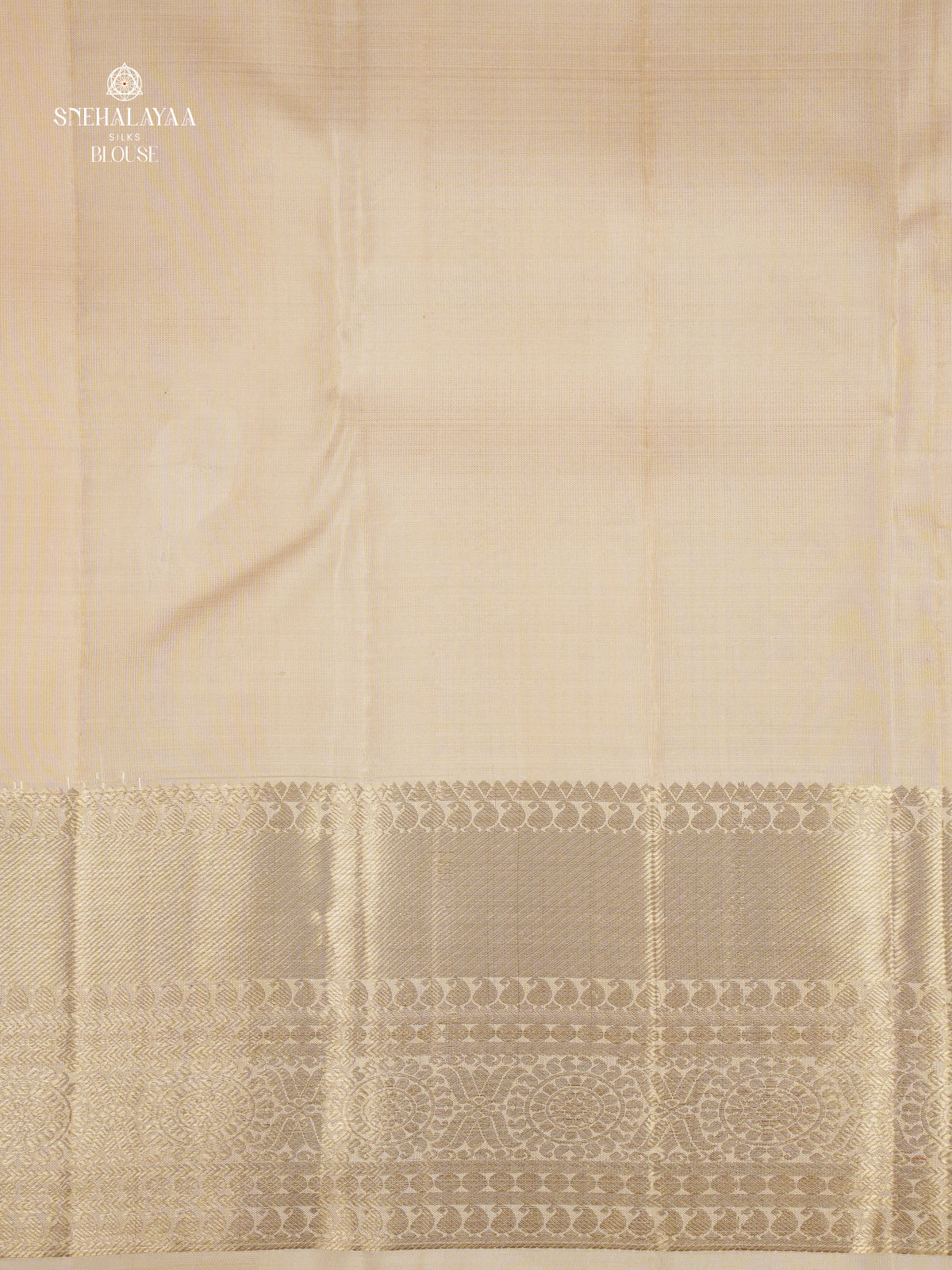 Beige Kanjivaram Silk Saree
