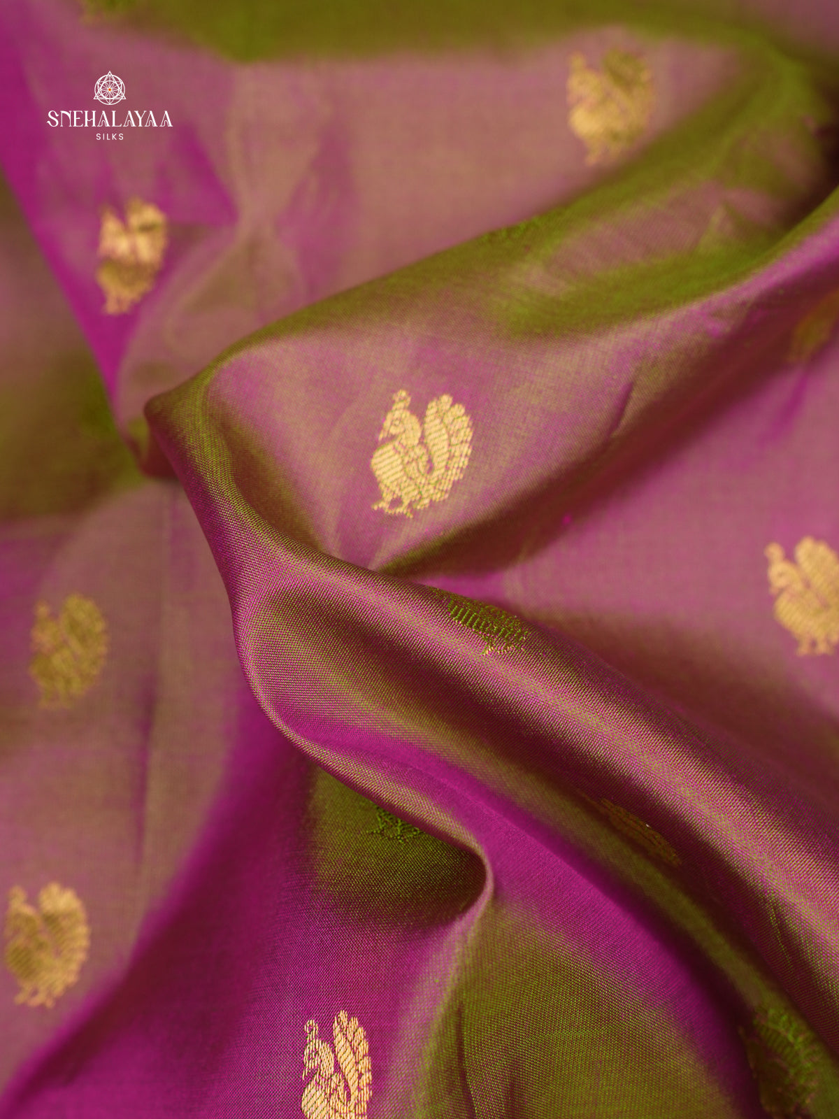 Purple Gadwal Silk Saree