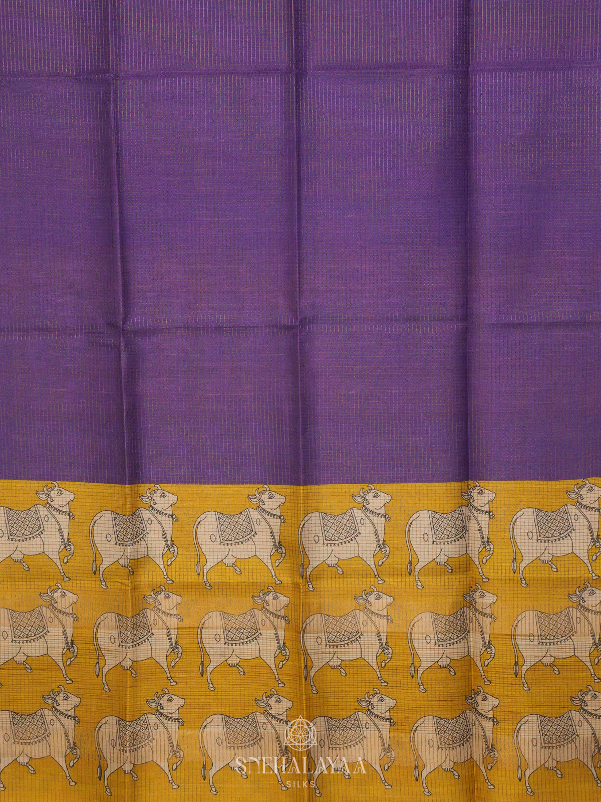 Purple Tussar Saree