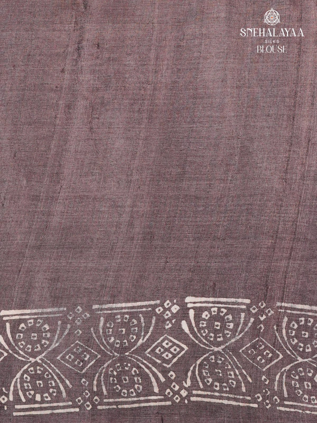 Brown Tussar Silk Saree