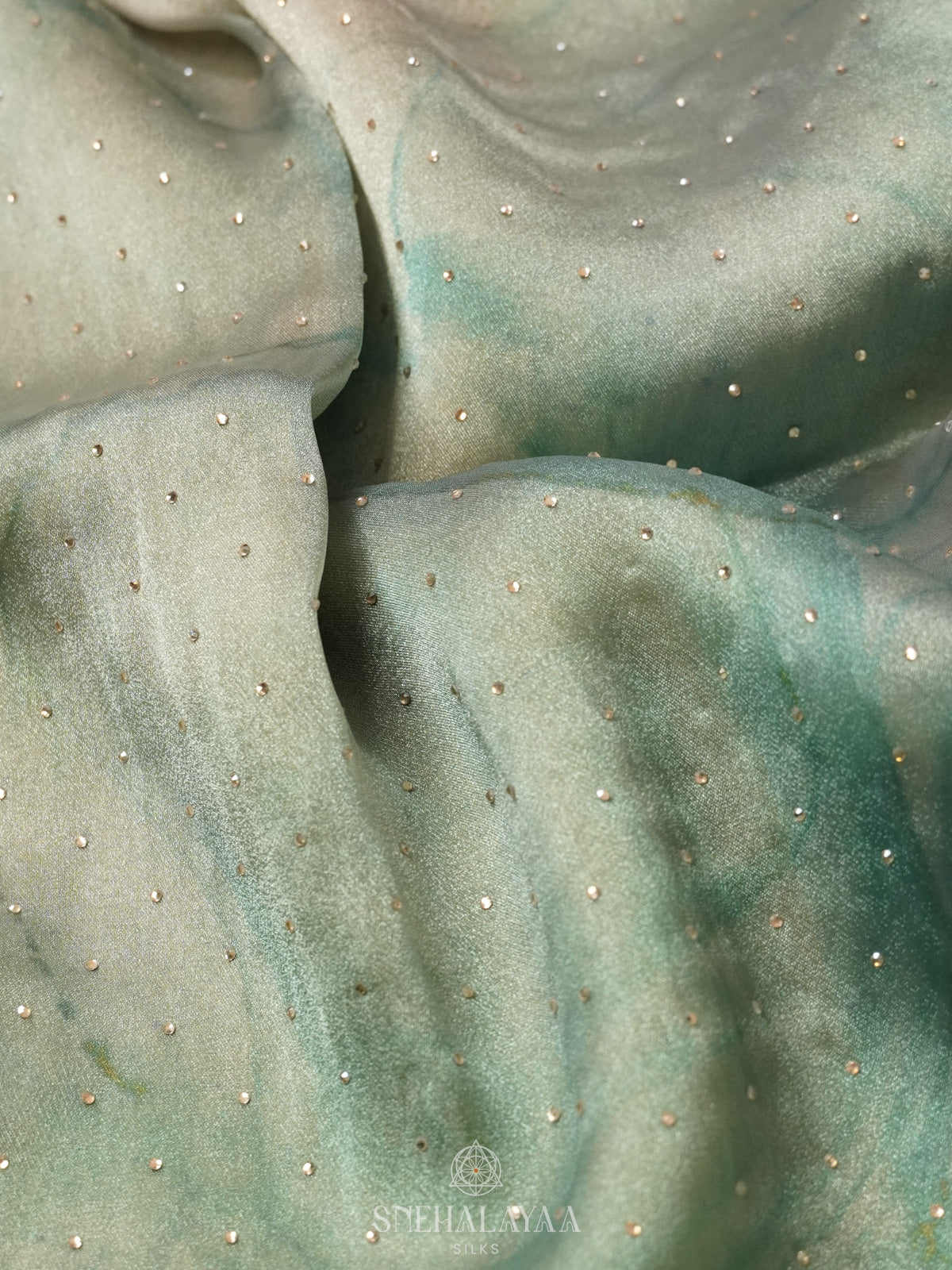Pale Green Designer Saree