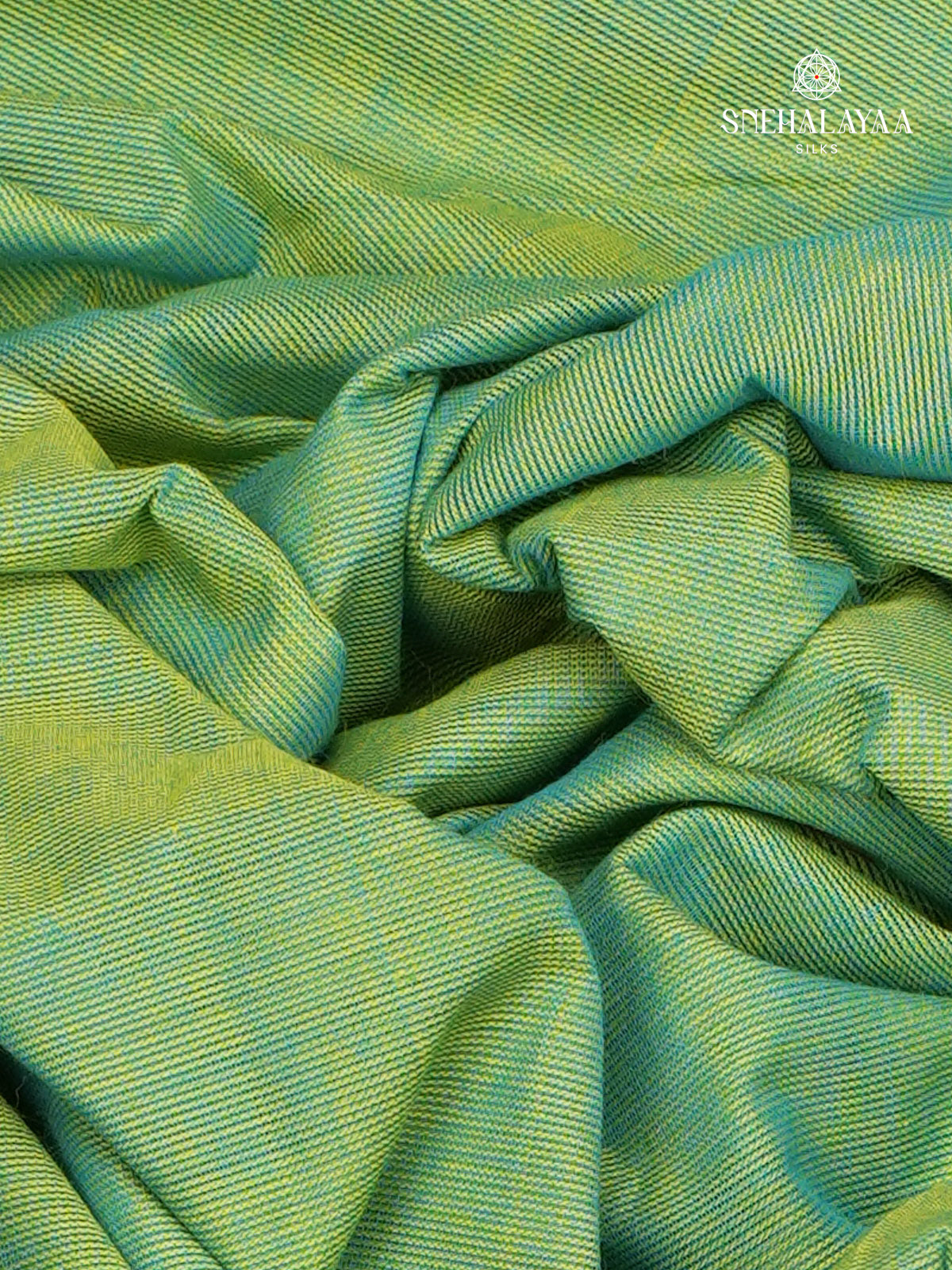 Teal Green Kanchi Cotton Saree