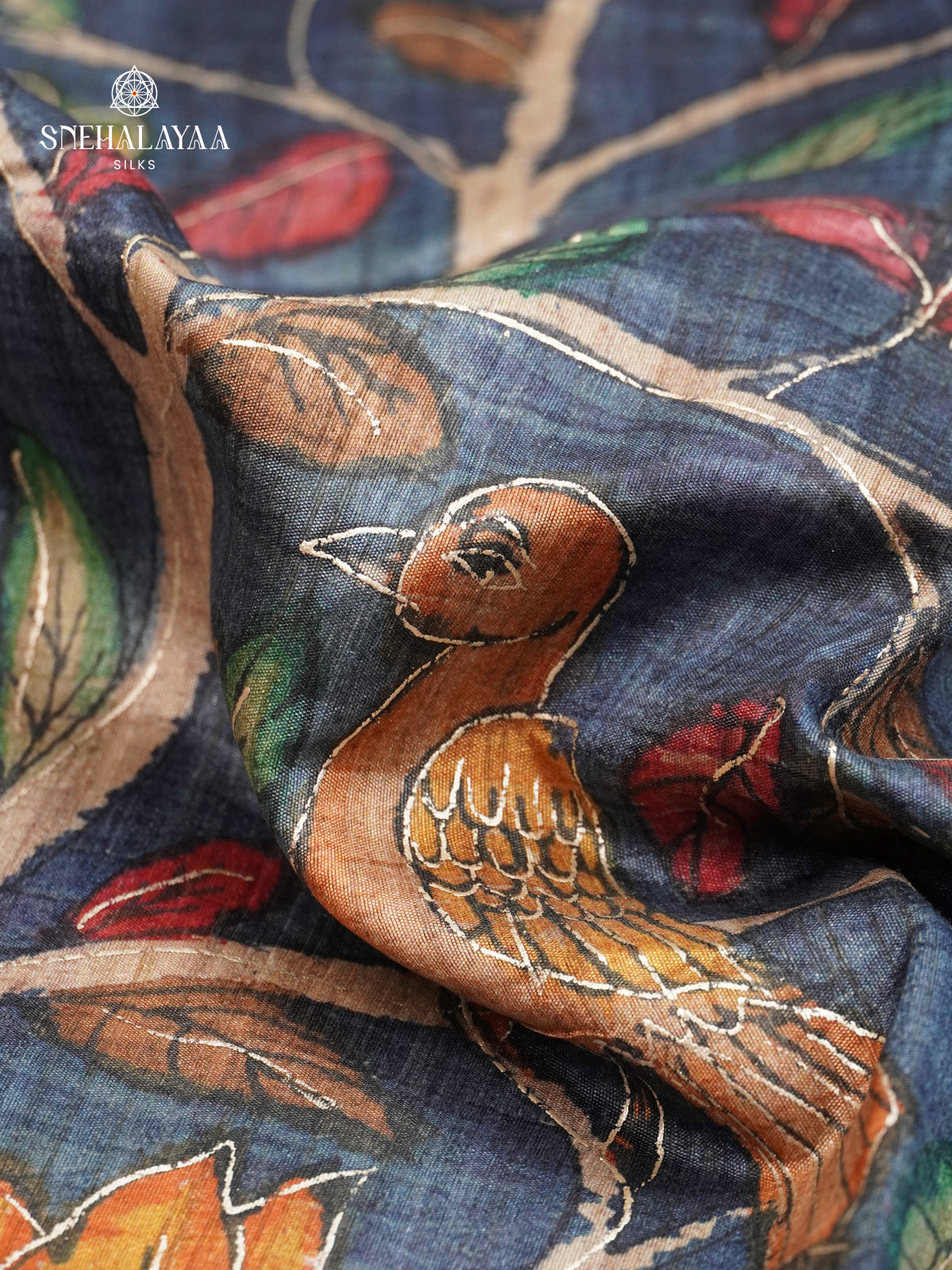 Grey Munga Tussar Saree