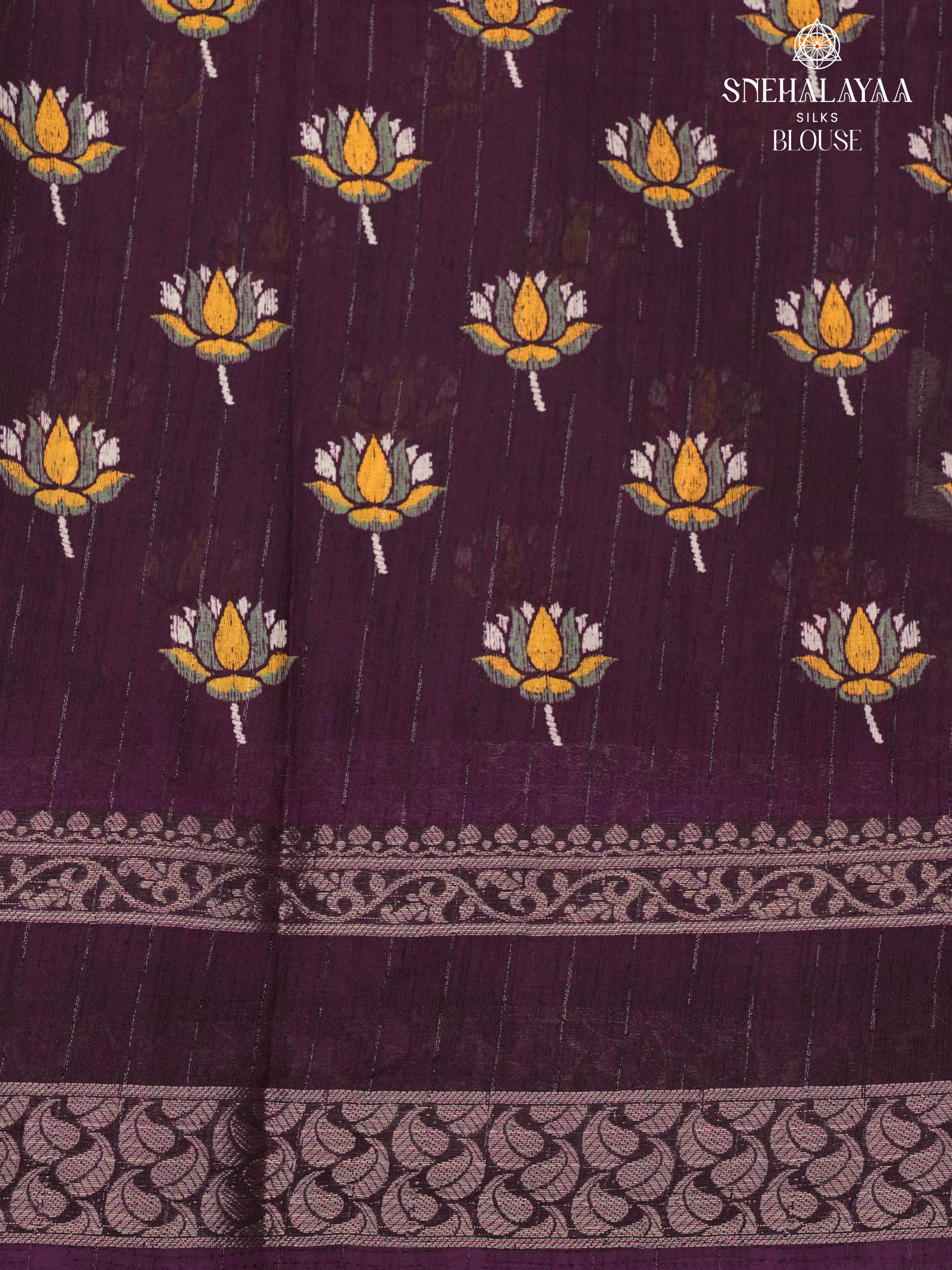 Purple Dola Silk Saree