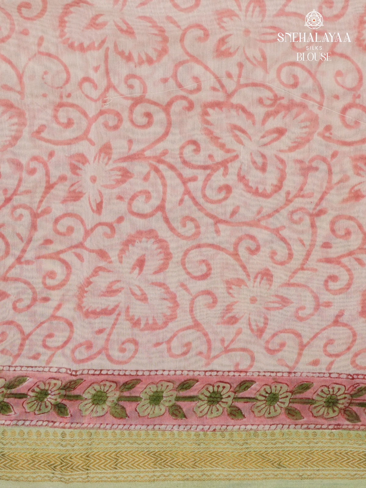 Sage Green Chanderi Saree