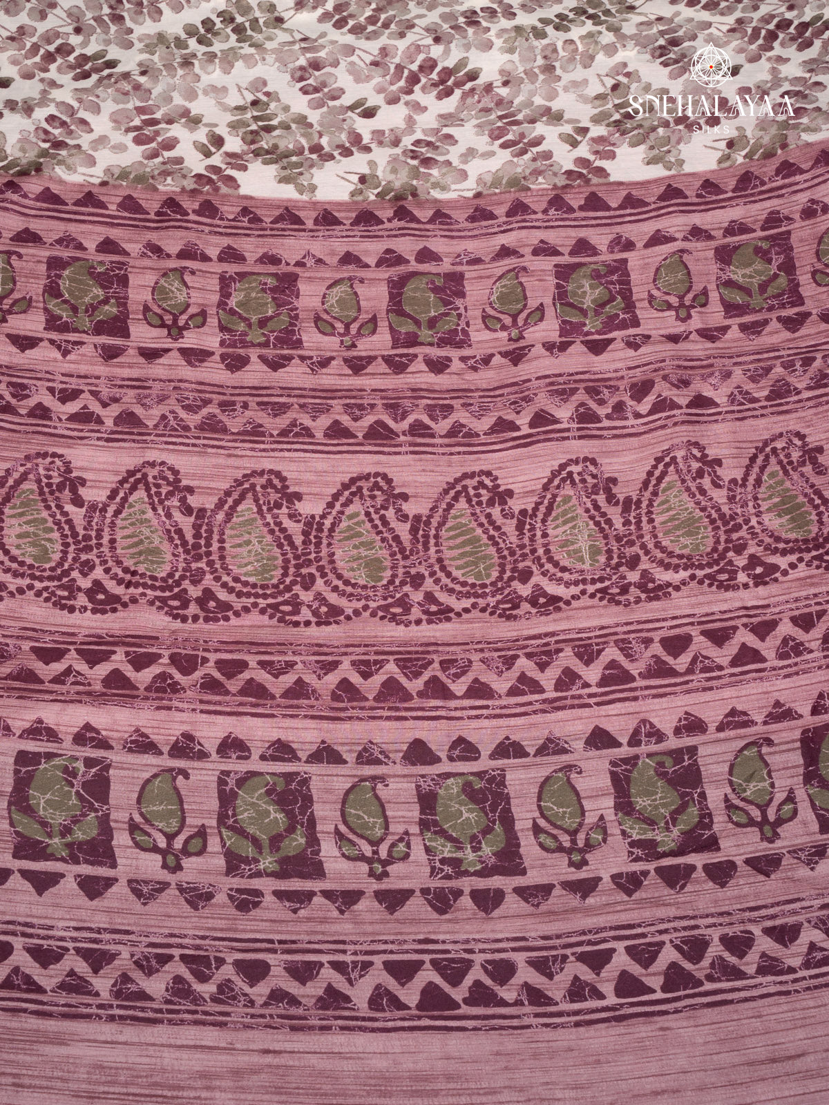 Off White Dola Silk Saree