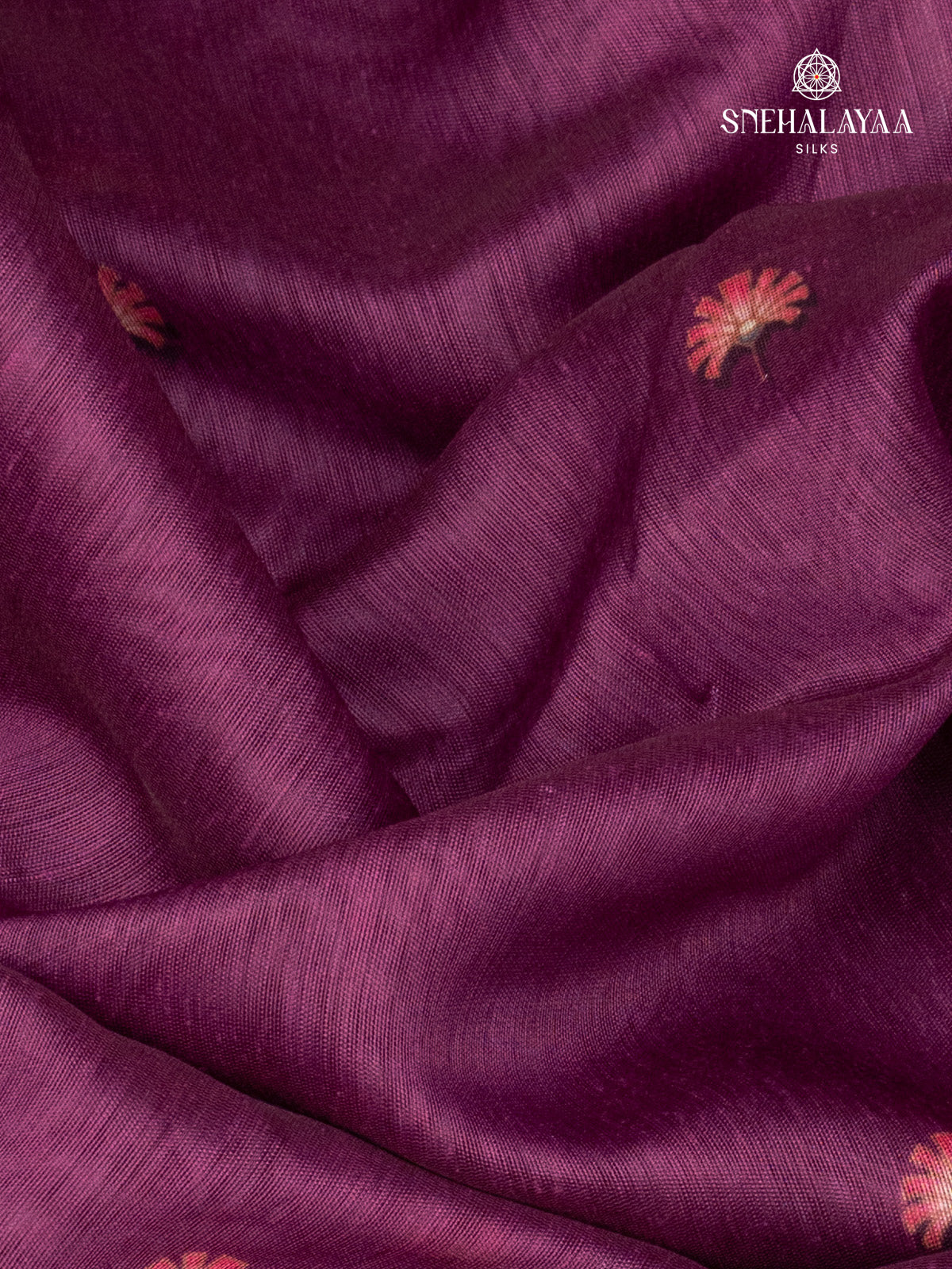 Magenta Linen Saree
