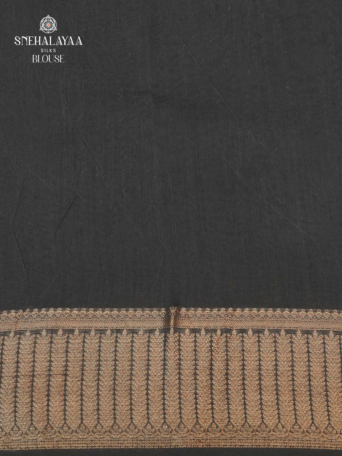 Black Chanderi Saree