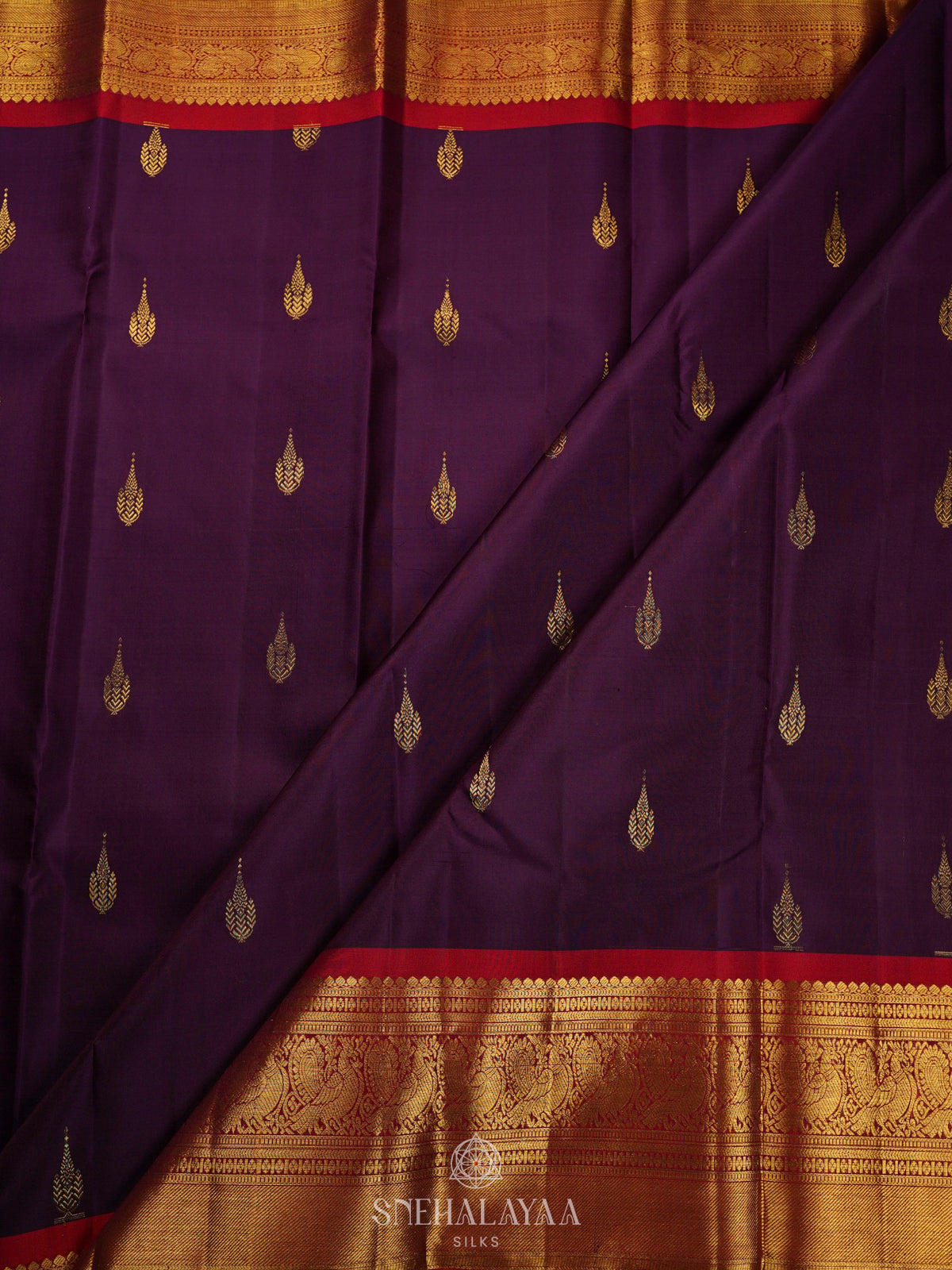 Purple Kanjivaram Silk Saree